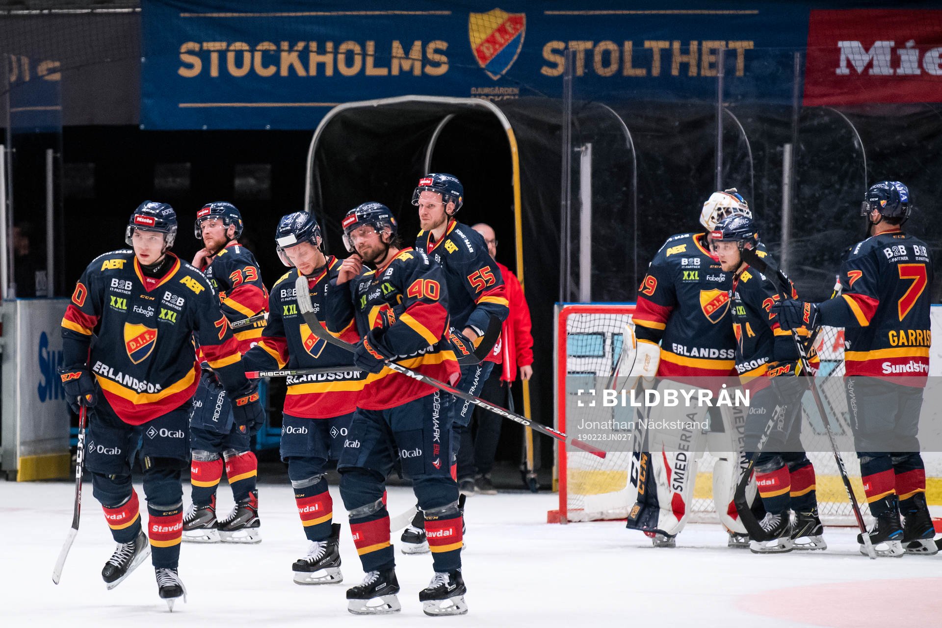Djurgårdens spelare deppar