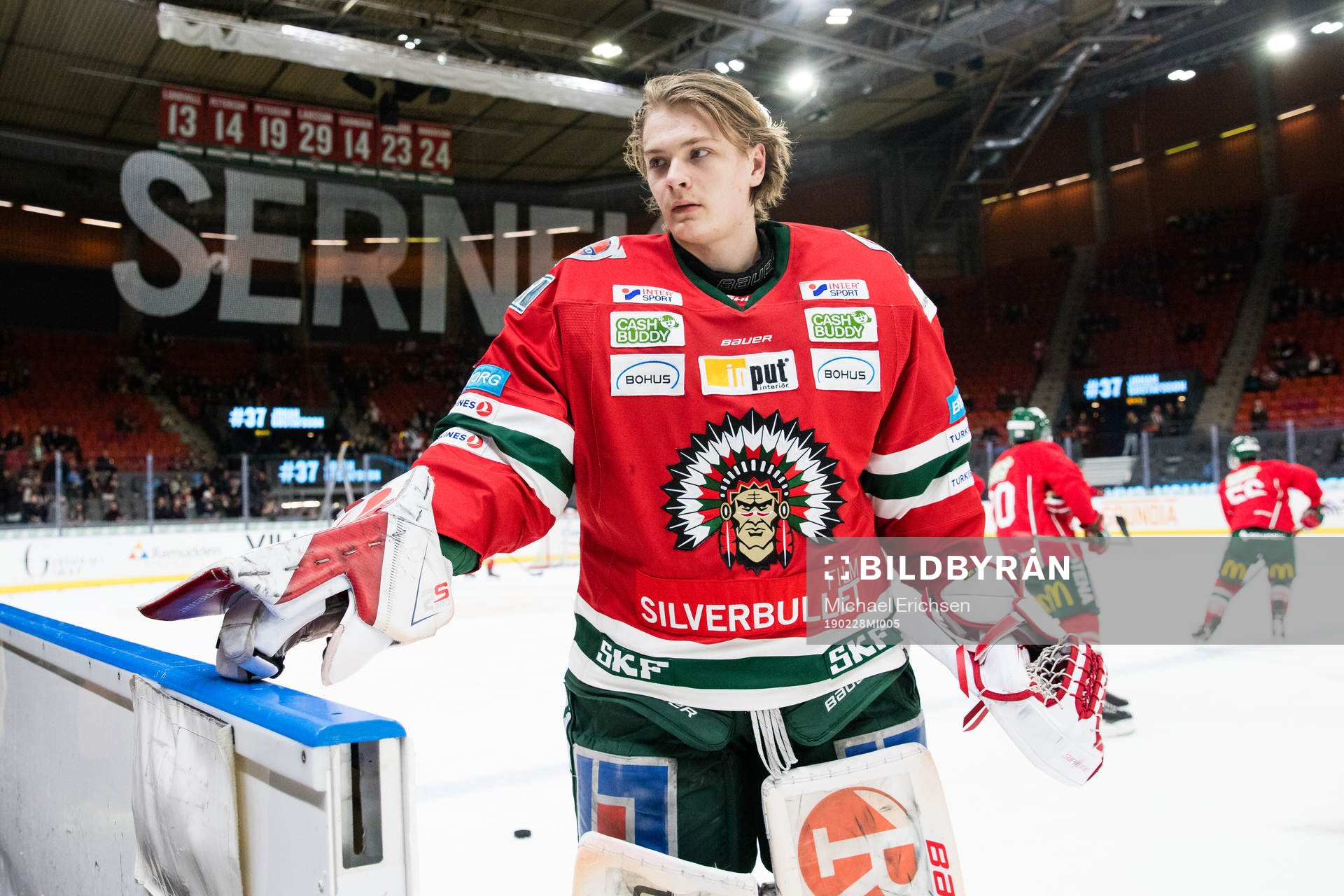Frölundas målvakt Arvid Söderblom