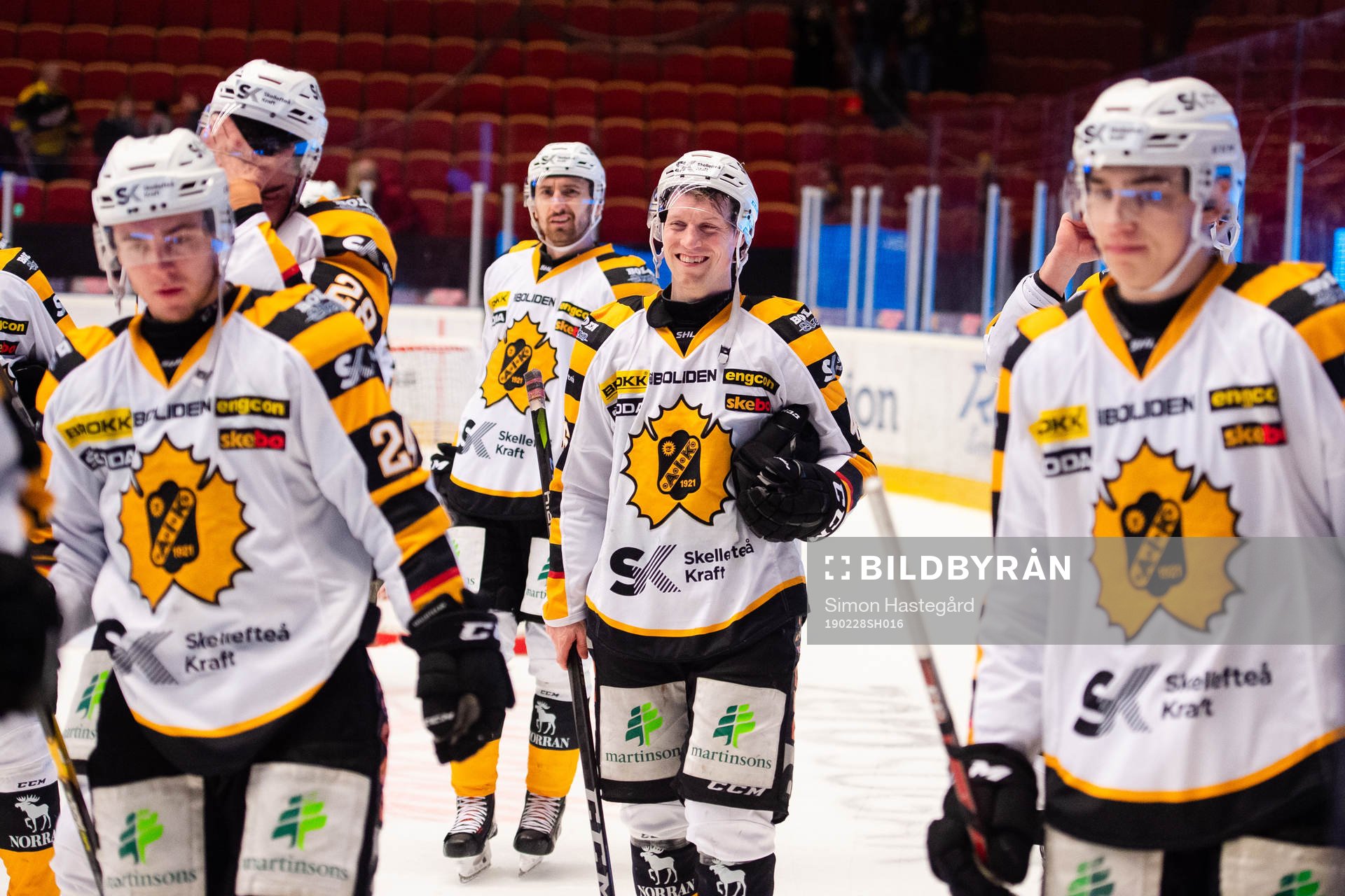 Skellefteås Mathis Olimb jublar