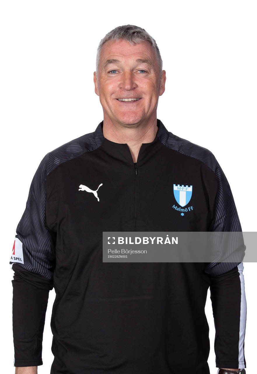 Malmö FFs assisterande tränare Rob Kelly poserar för ett porträtt den 28 februari 2019 i Malmö.
