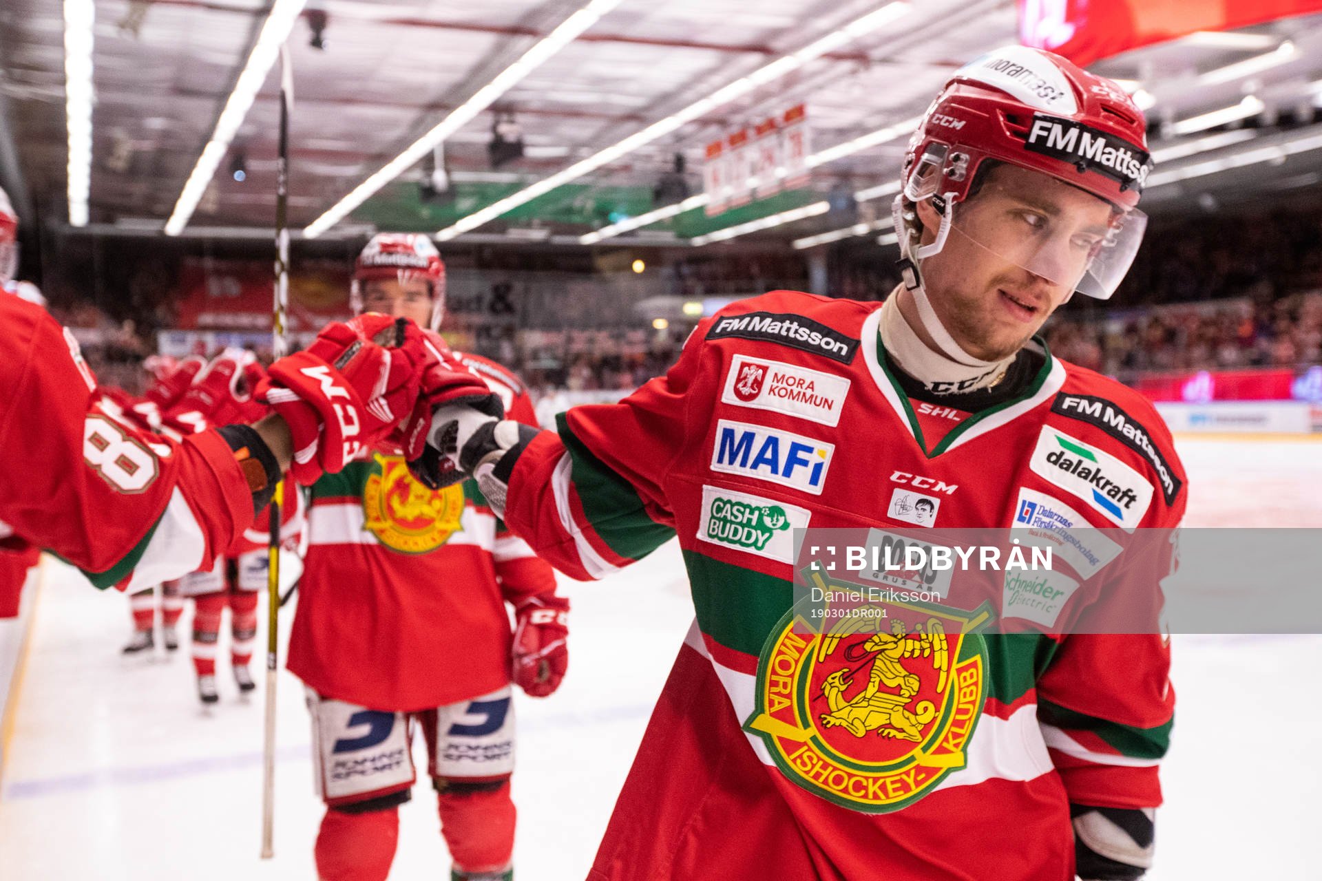 Moras Michael Keränen jublar