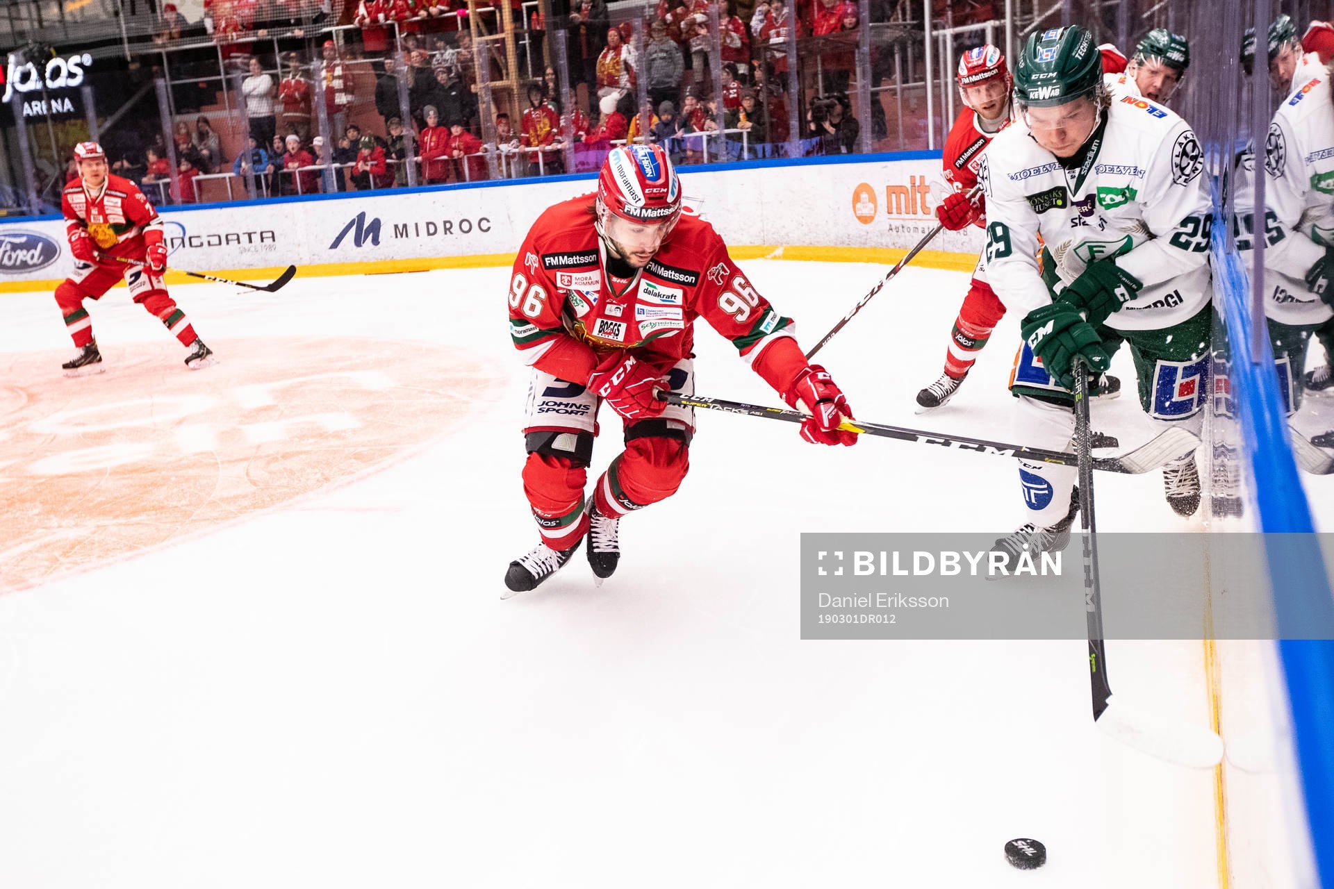 Moras Niki Petti och Färjestads Oskar Steen