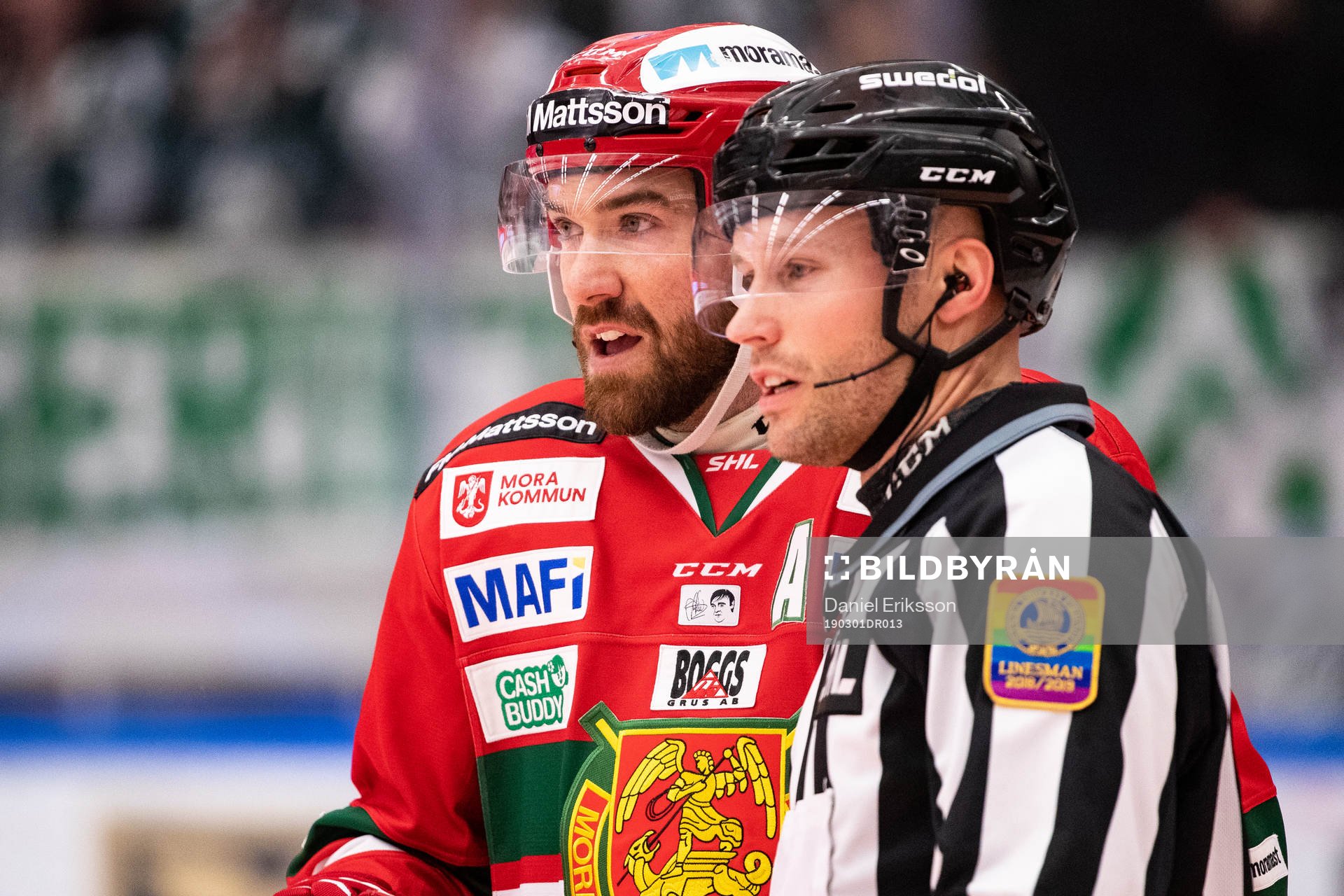 Moras Andrew Rowe linjedomare Tobias Norlander