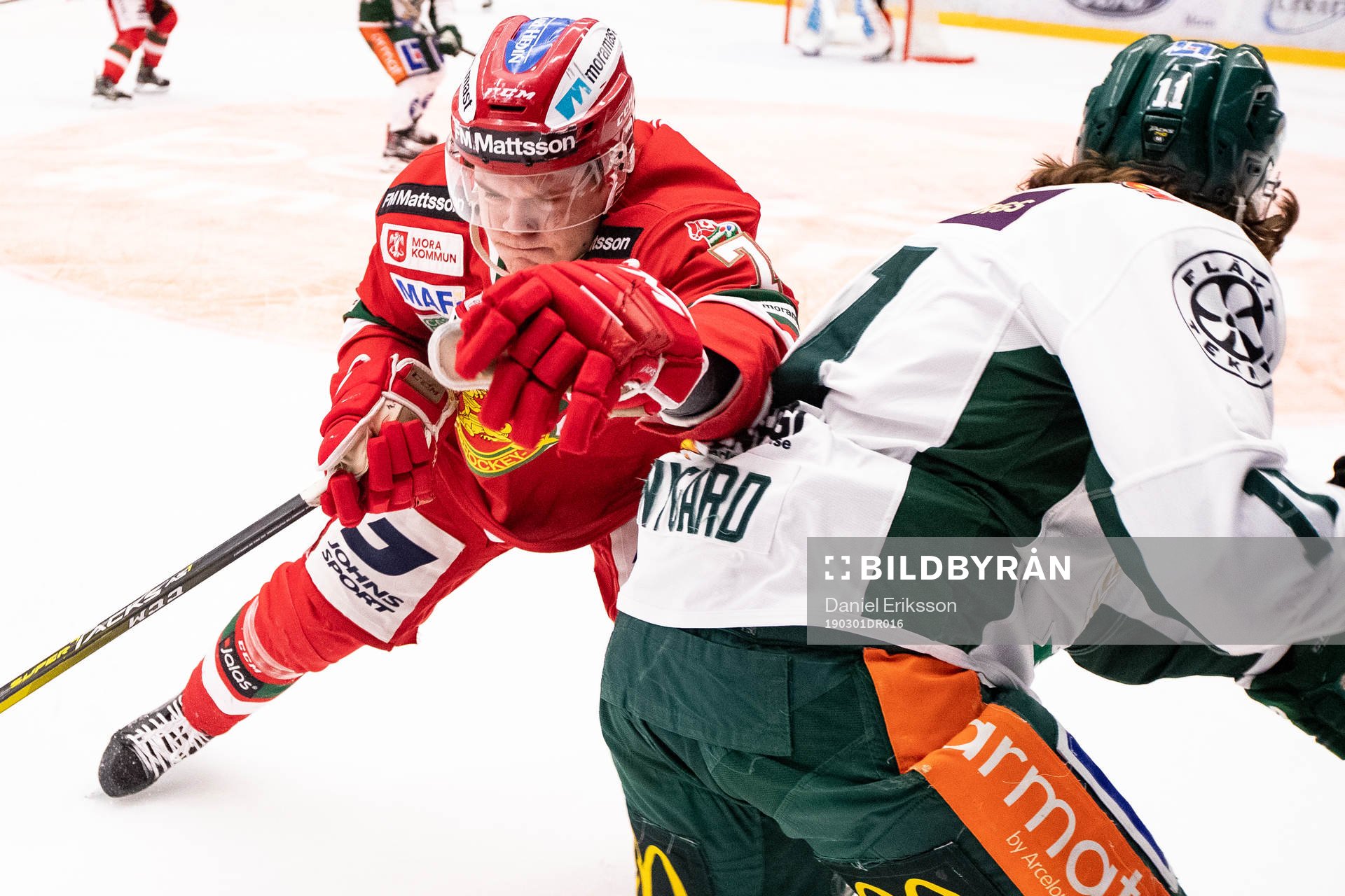 Moras Erlend Lesund och Färjestads Joakim Nygård