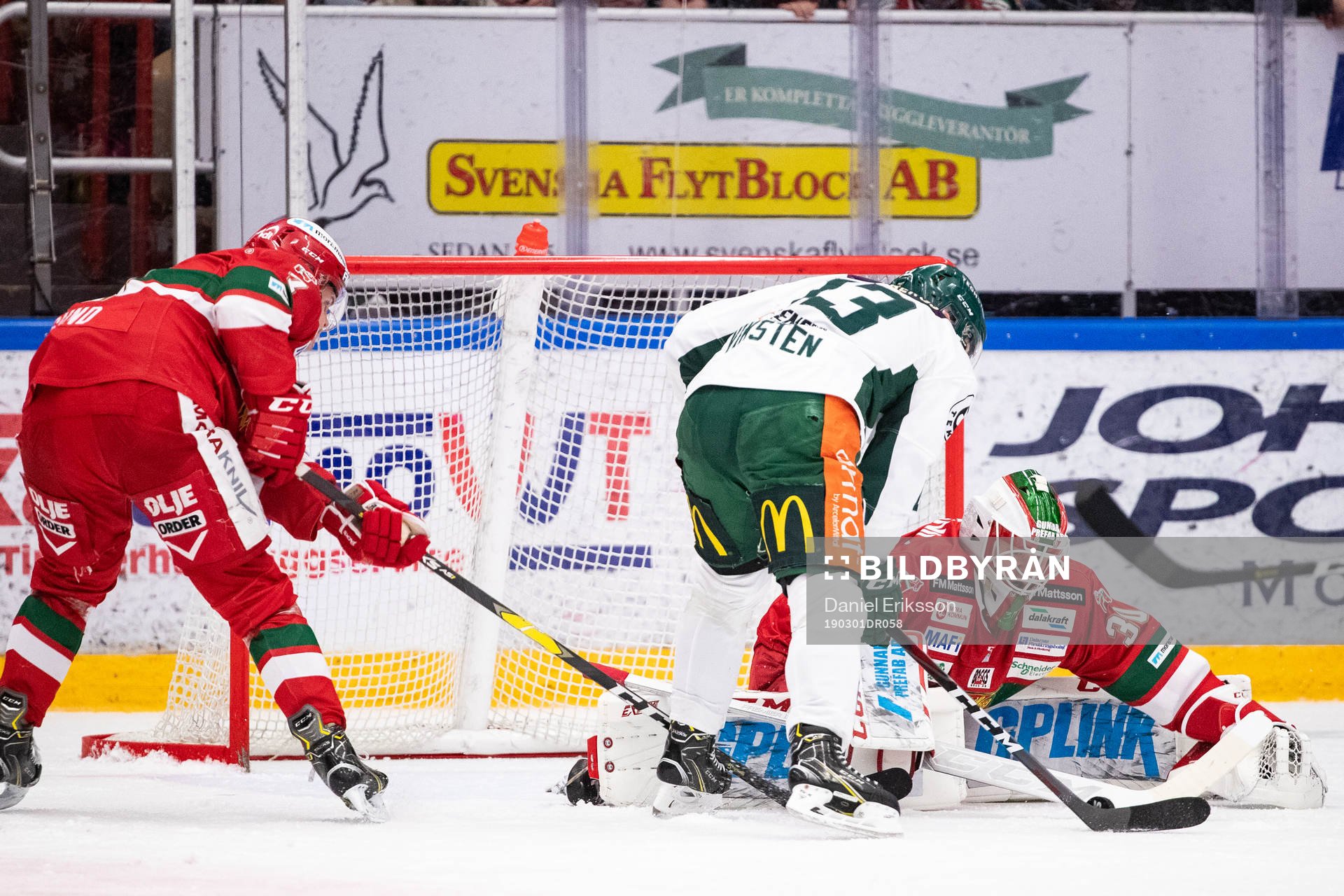 Moras Erlend Lesund och målvakt Janne Juvonen och