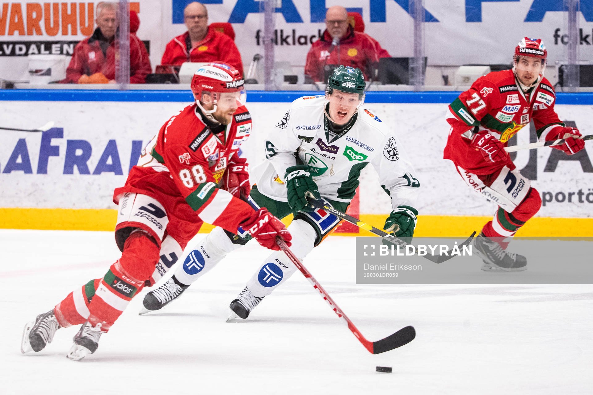 Moras Spencer Abbott och Färjestads Gustav Rydahl