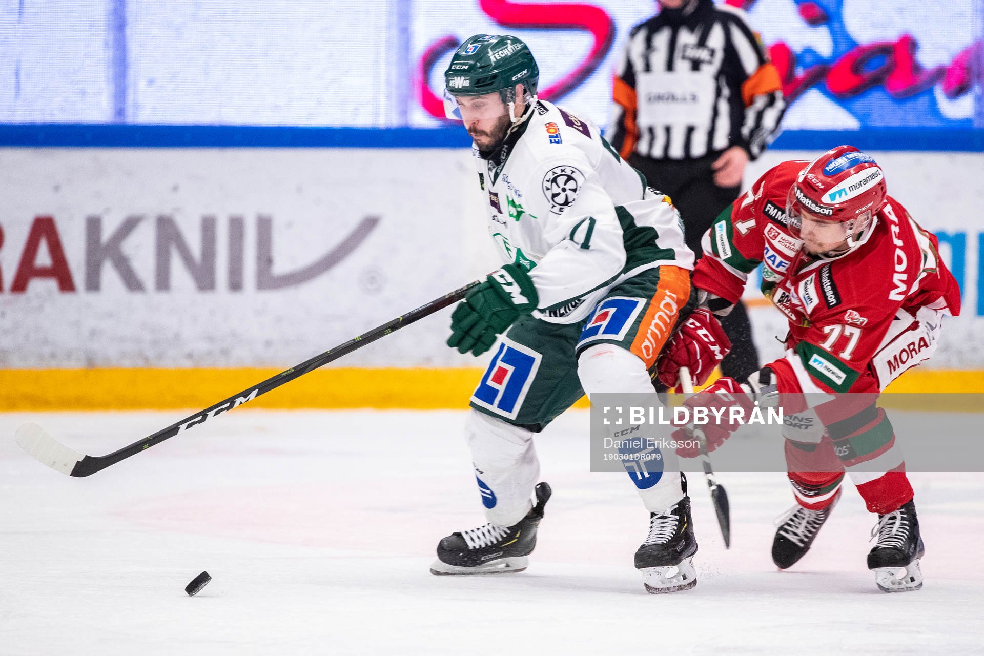 Färjestads Joakim Nygård och Moras Michael Keränen