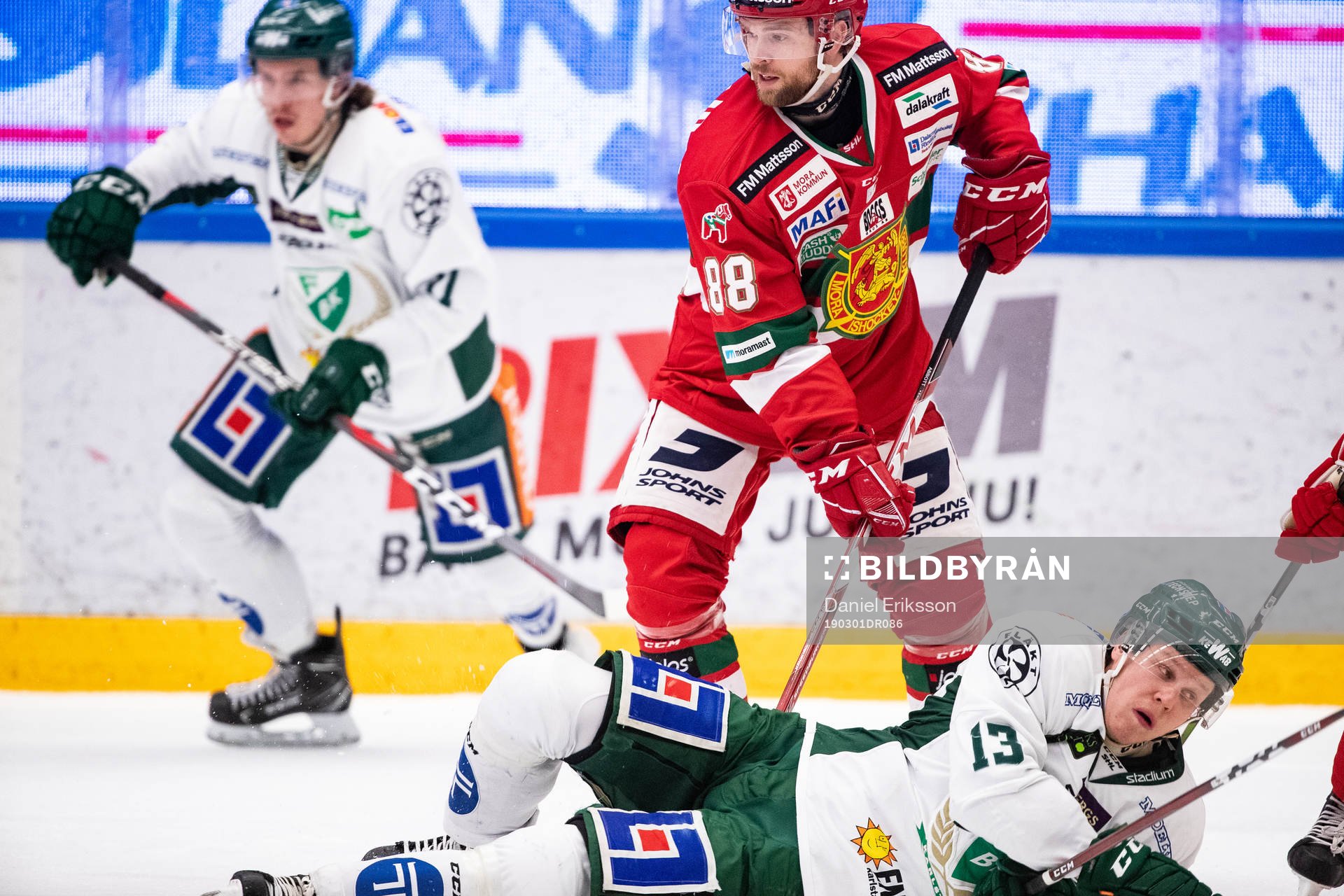 Moras Spencer Abbott och Färjestads Daniel Viksten