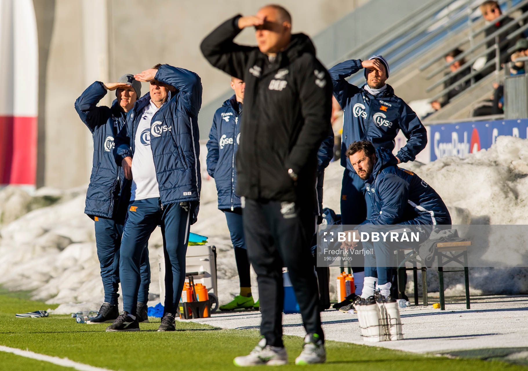 Bjarne Berntsen, head coach of Viking, and Dag-Eilev