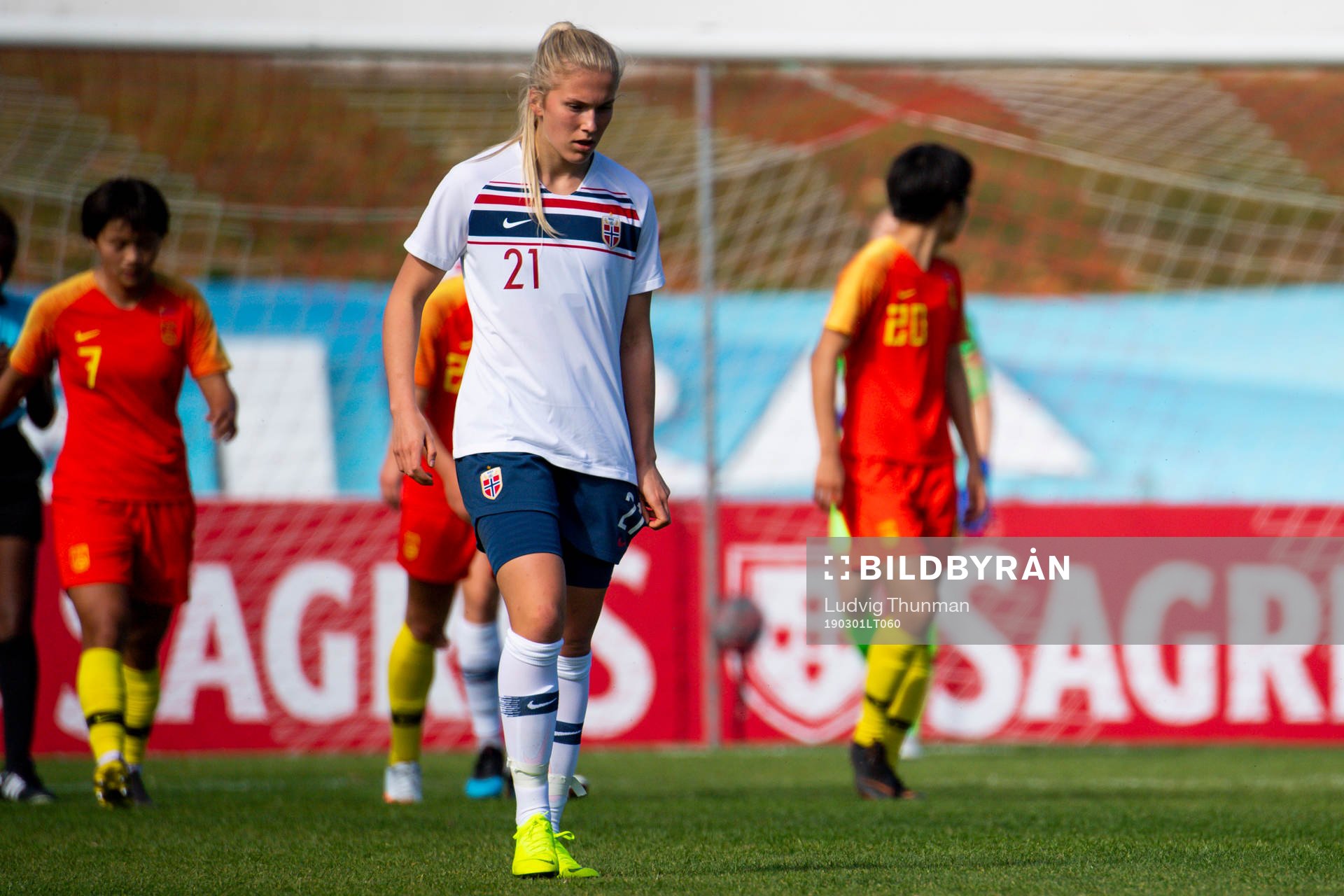 Emilie Nautnes of Norway looks dejected