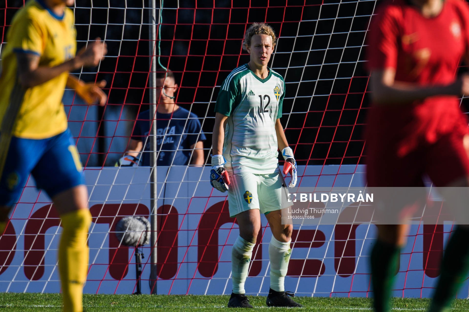 Goalkeeper Cajsa Andersson of Sweden