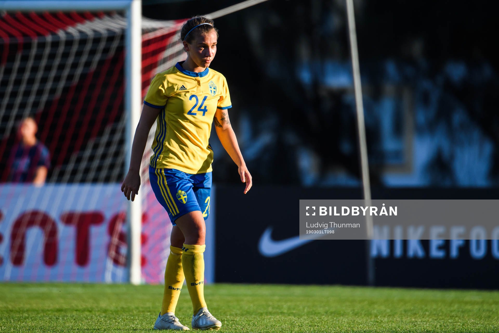 Julia Zigiotti Olme of Sweden looks dejected when leaving