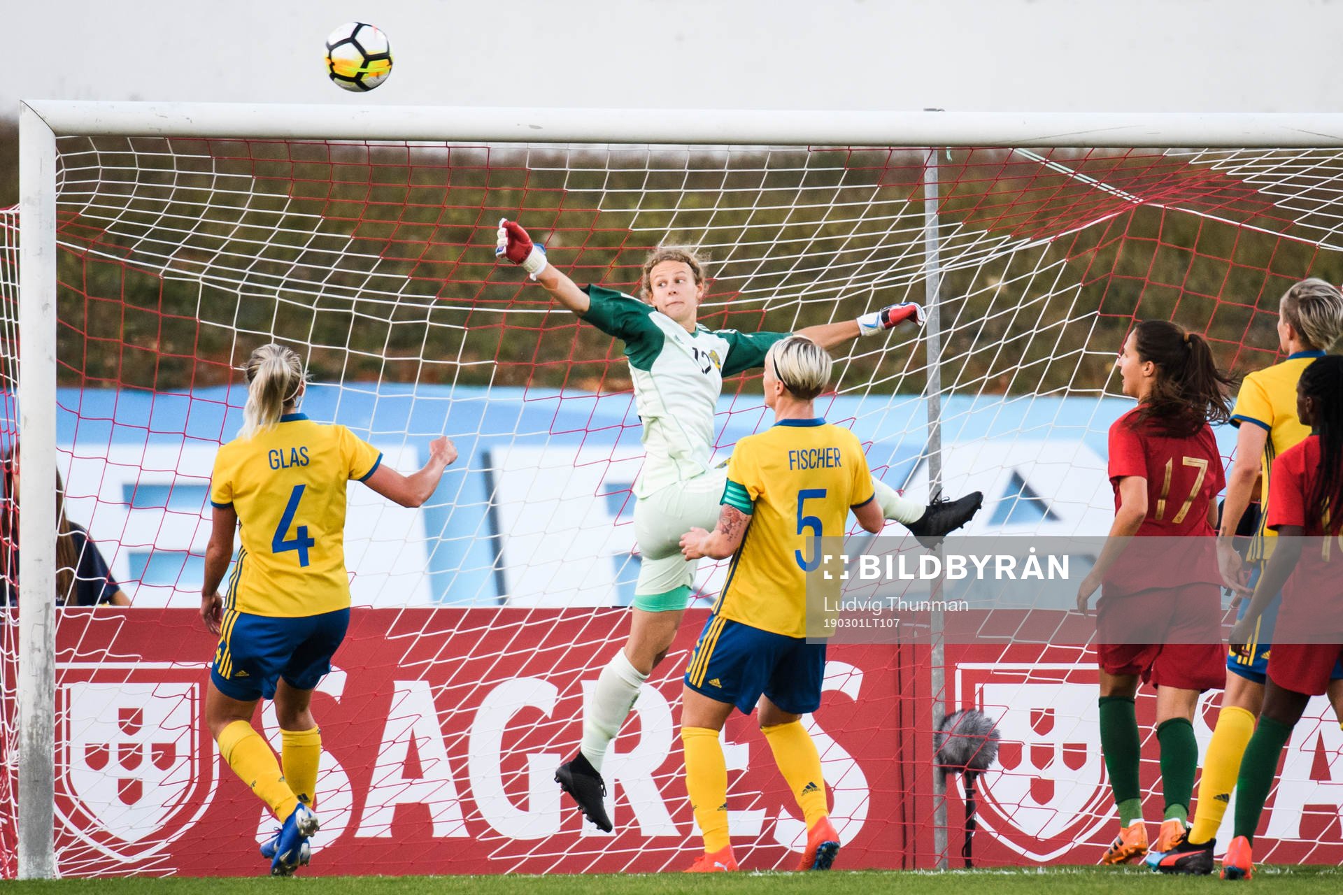Goalkeeper Cajsa Andersson of Sweden