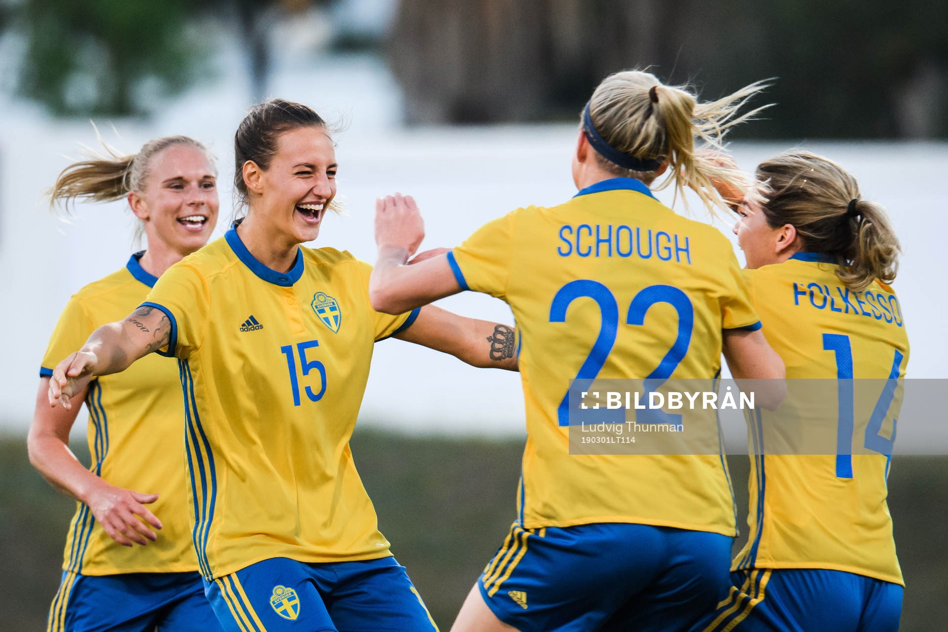 Jonna Andersson, Olivia Schough, Nathalie Björn and Hanna