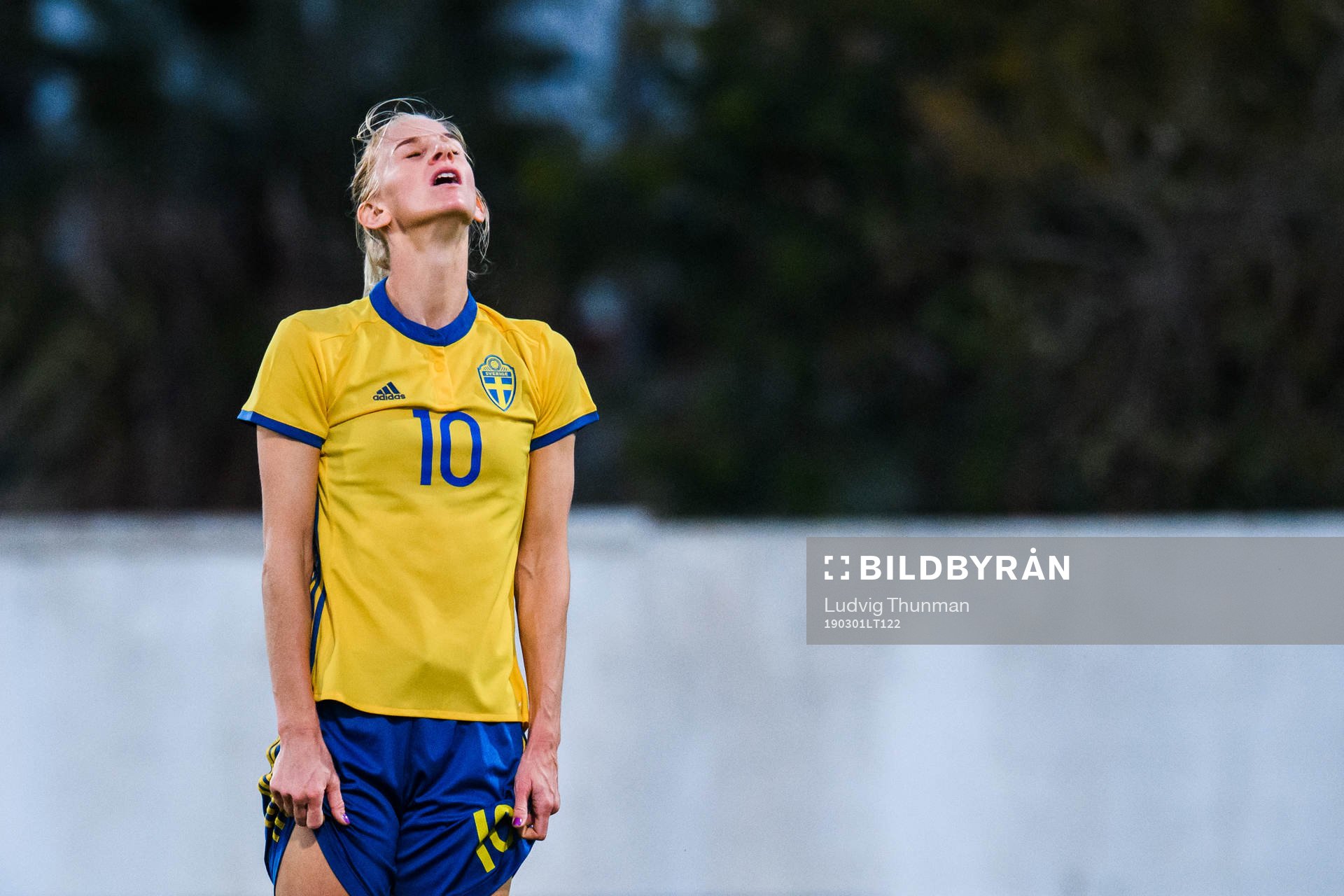 Sofia Jakobsson of Sweden looks dejected