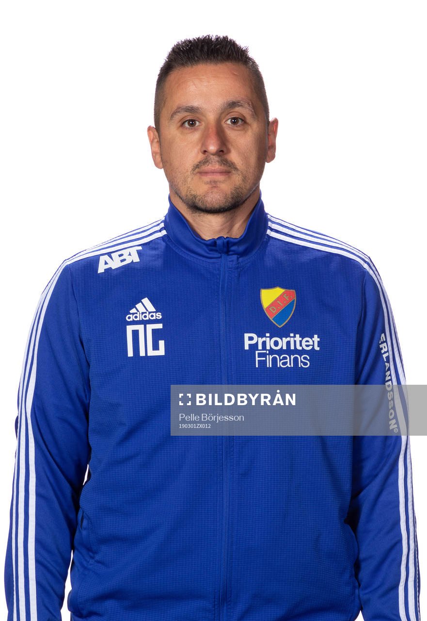 Djurgårdens målvaktstränare Nikos Gkoulius