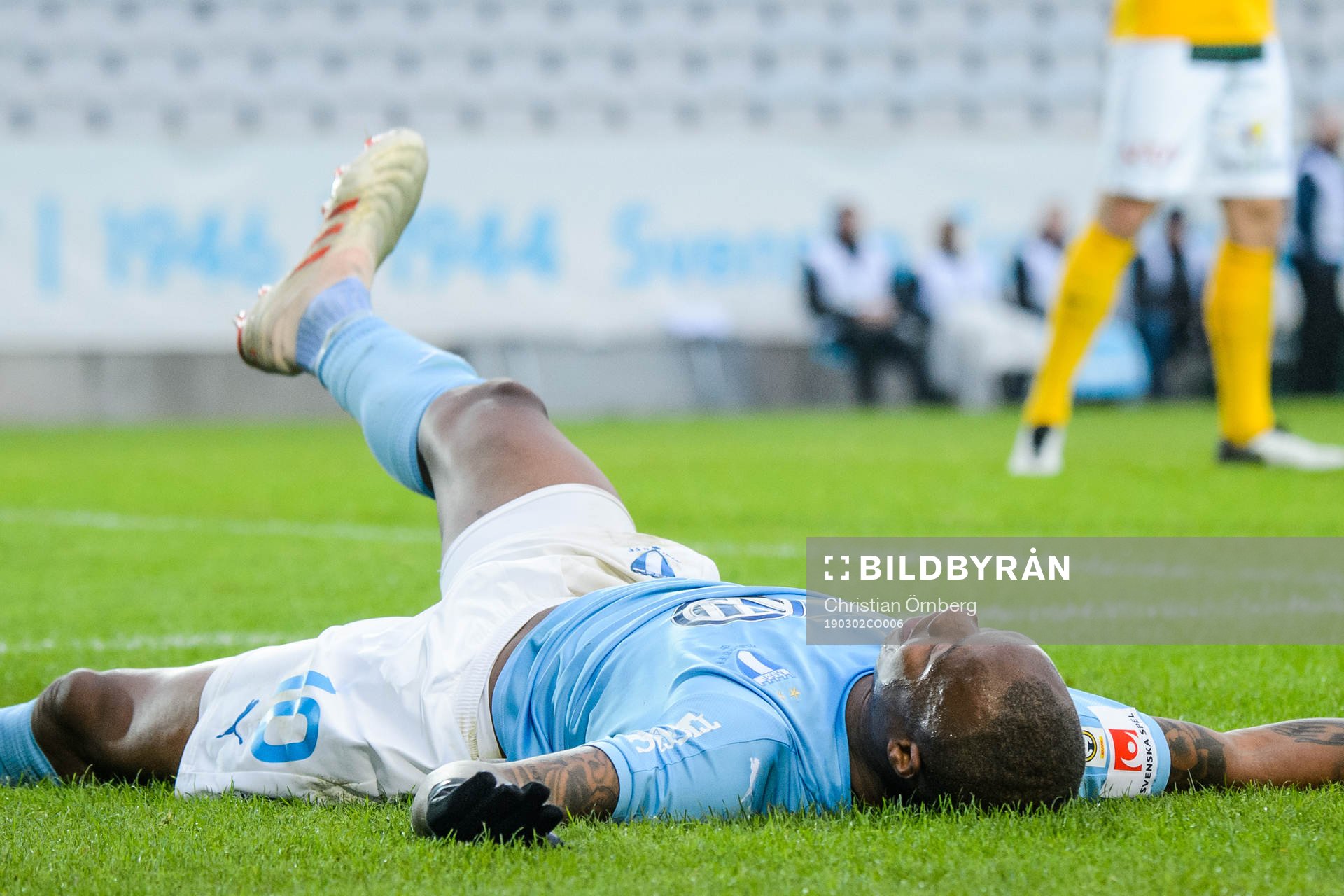 Malmö FFs Carlos Strandberg deppar