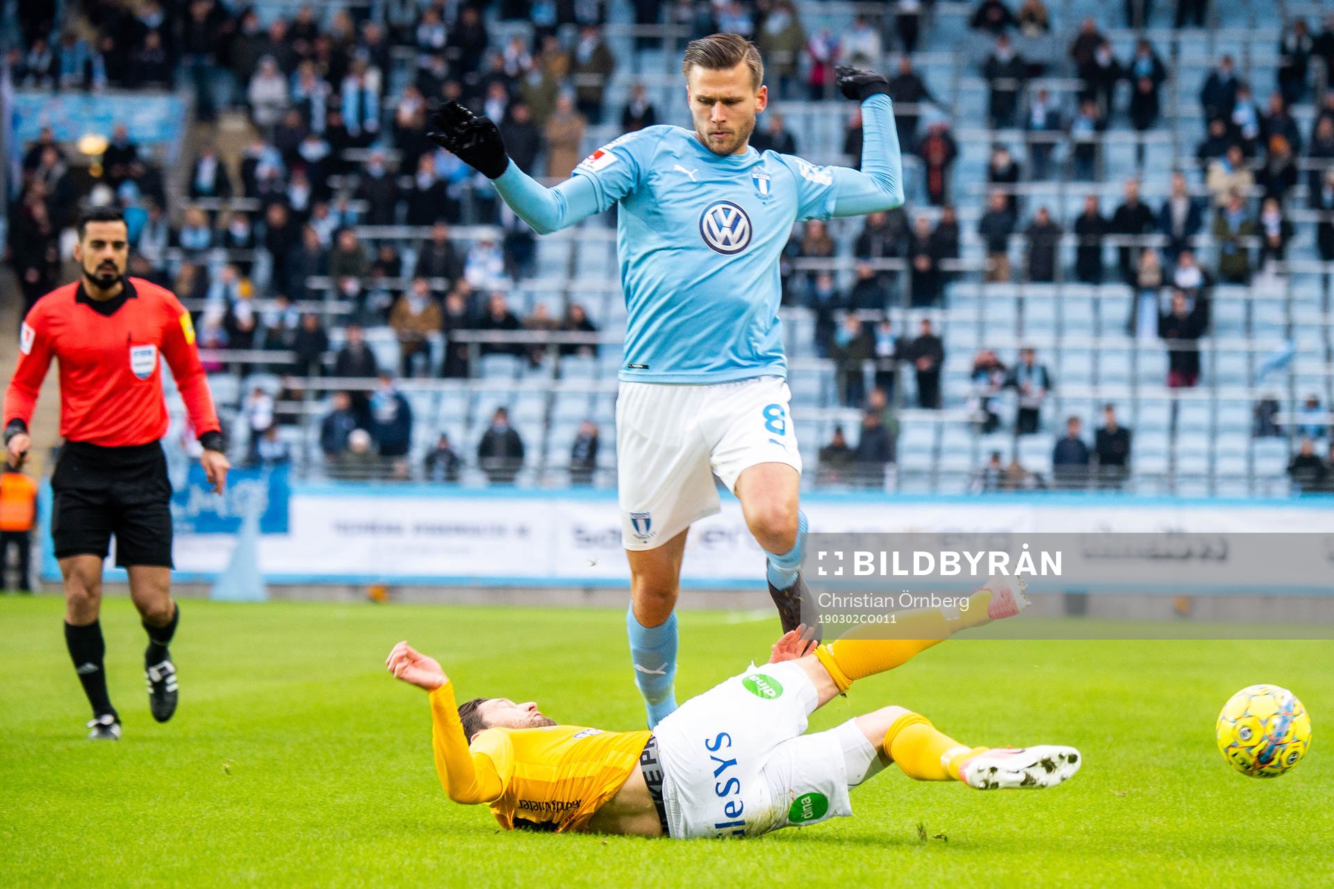 Malmö FFs Arnor Traustason och Falkenbergs Tibor Brink Joza