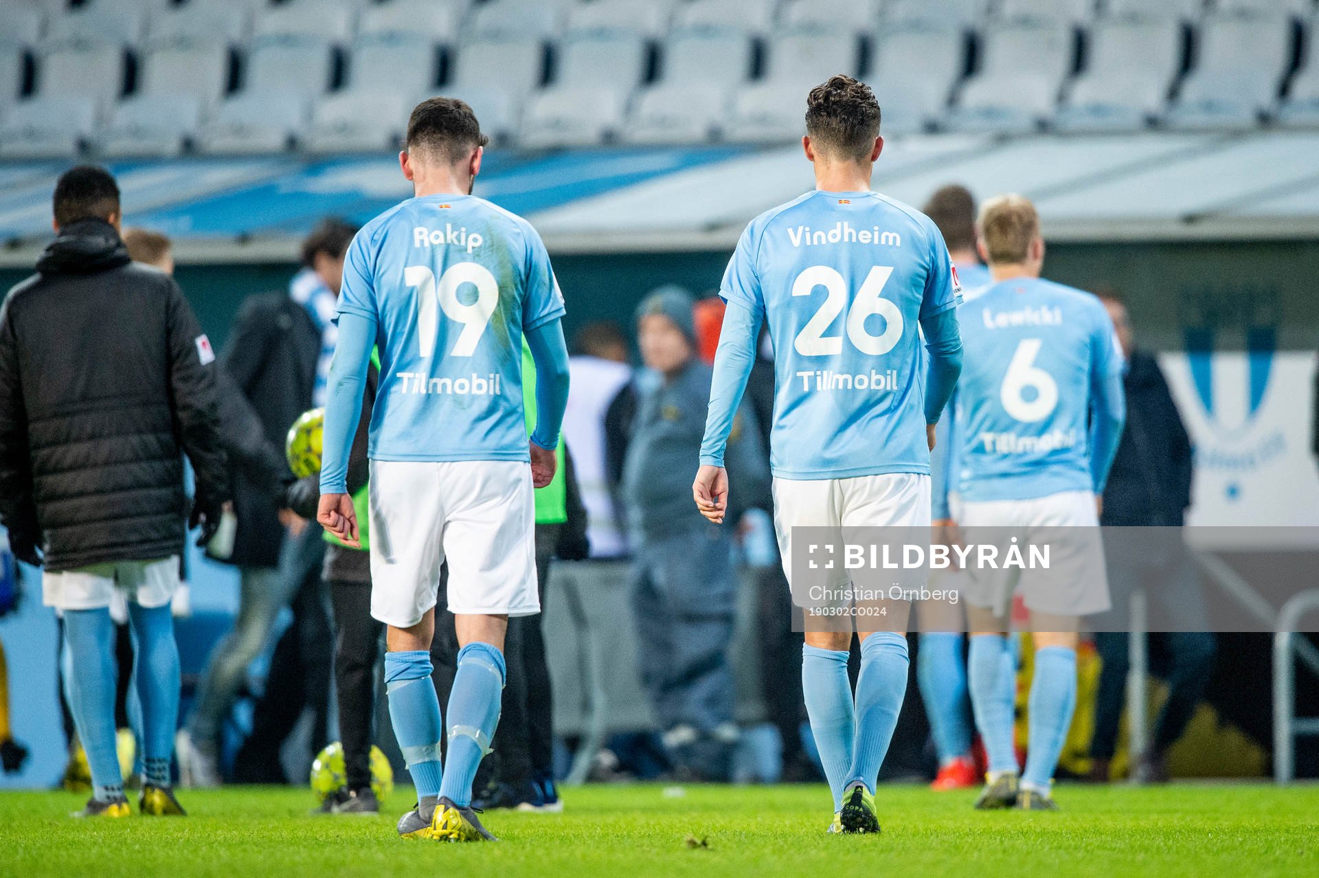 Malmö FFs Erdal Rakip och Andreas Vindheim deppar