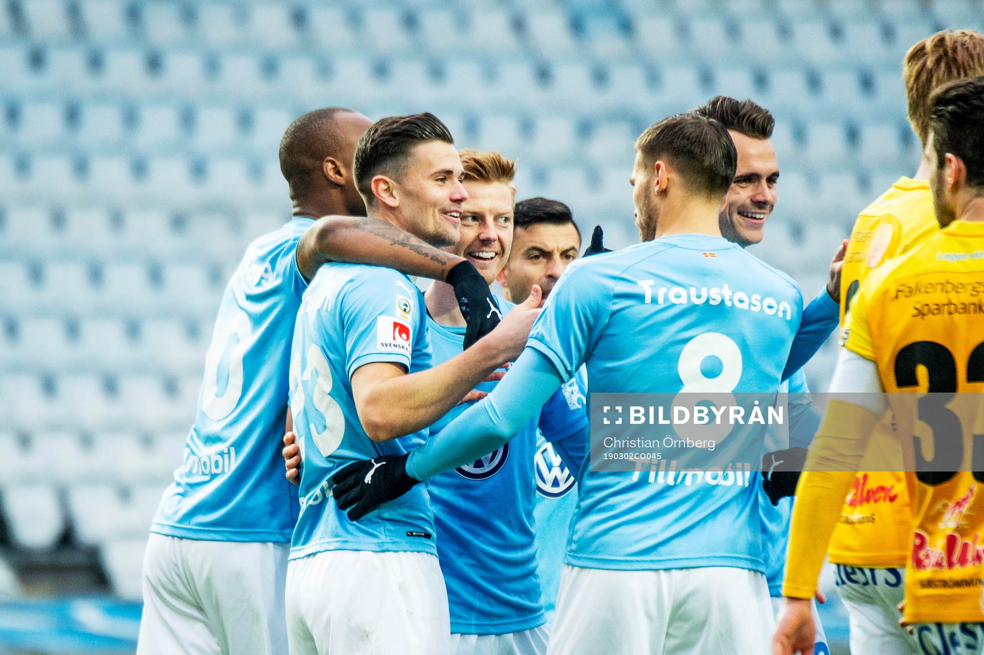 Malmö FFs Marcus Antonsson jublar med lagkamraterna