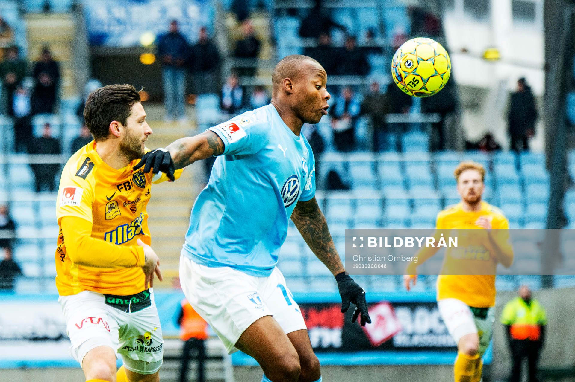 Falkenbergs Tibor Brink Joza mot Malmö FFs Carlos