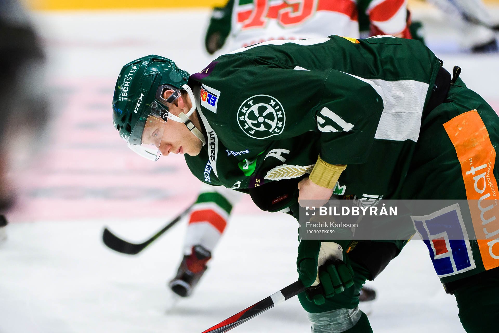 Färjestads Johan Ryno har ont