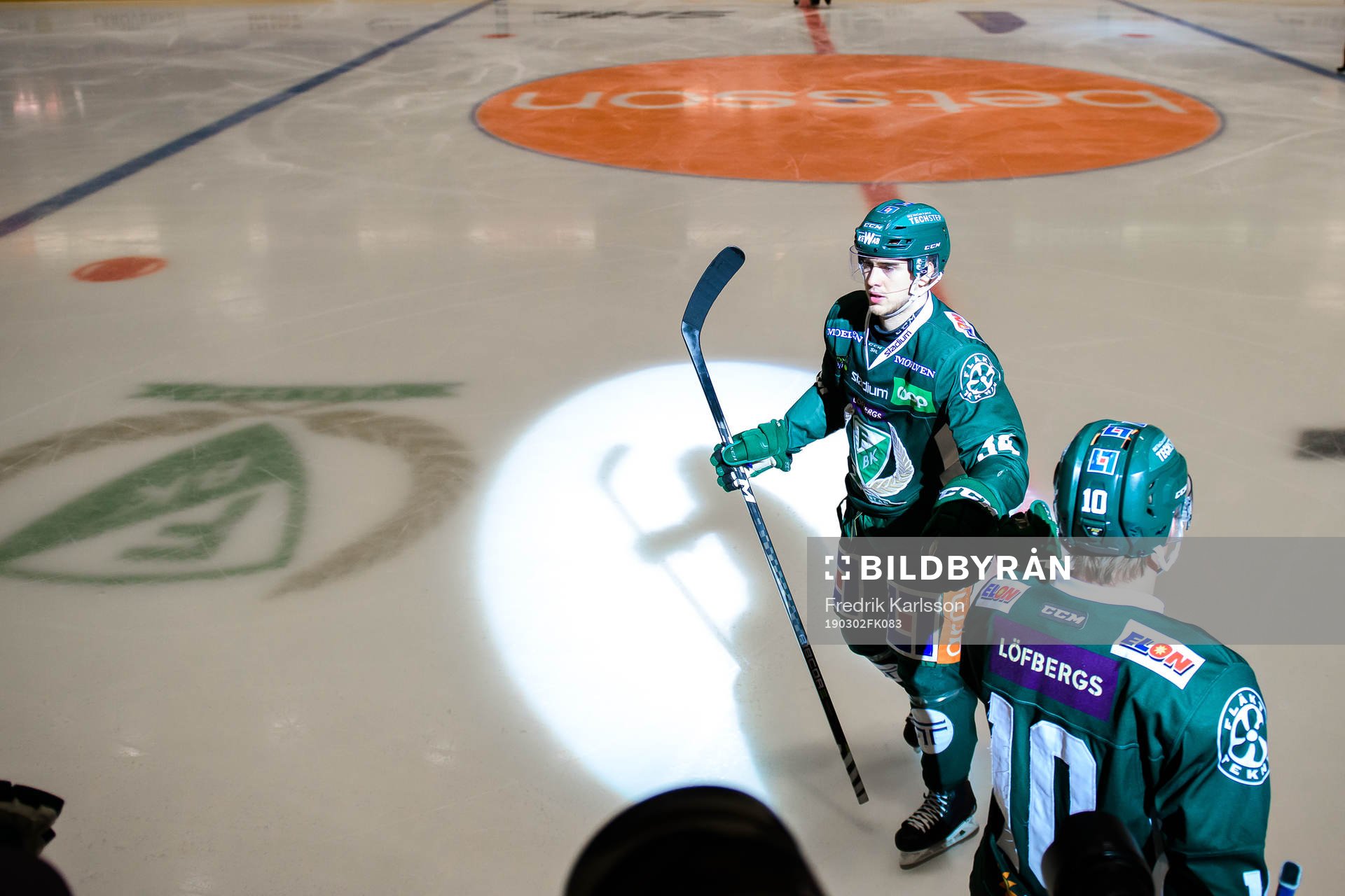 Färjestads Michael Lindqvist jublar