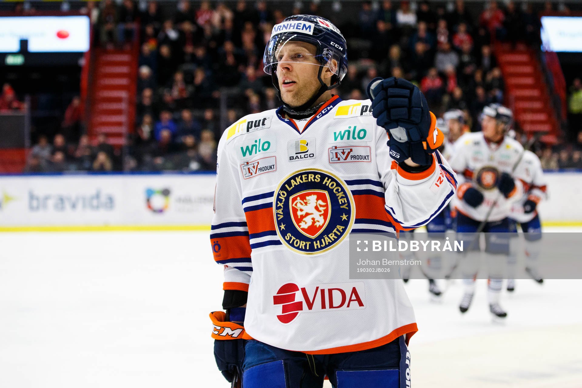 Växjös Kris Versteeg jublar