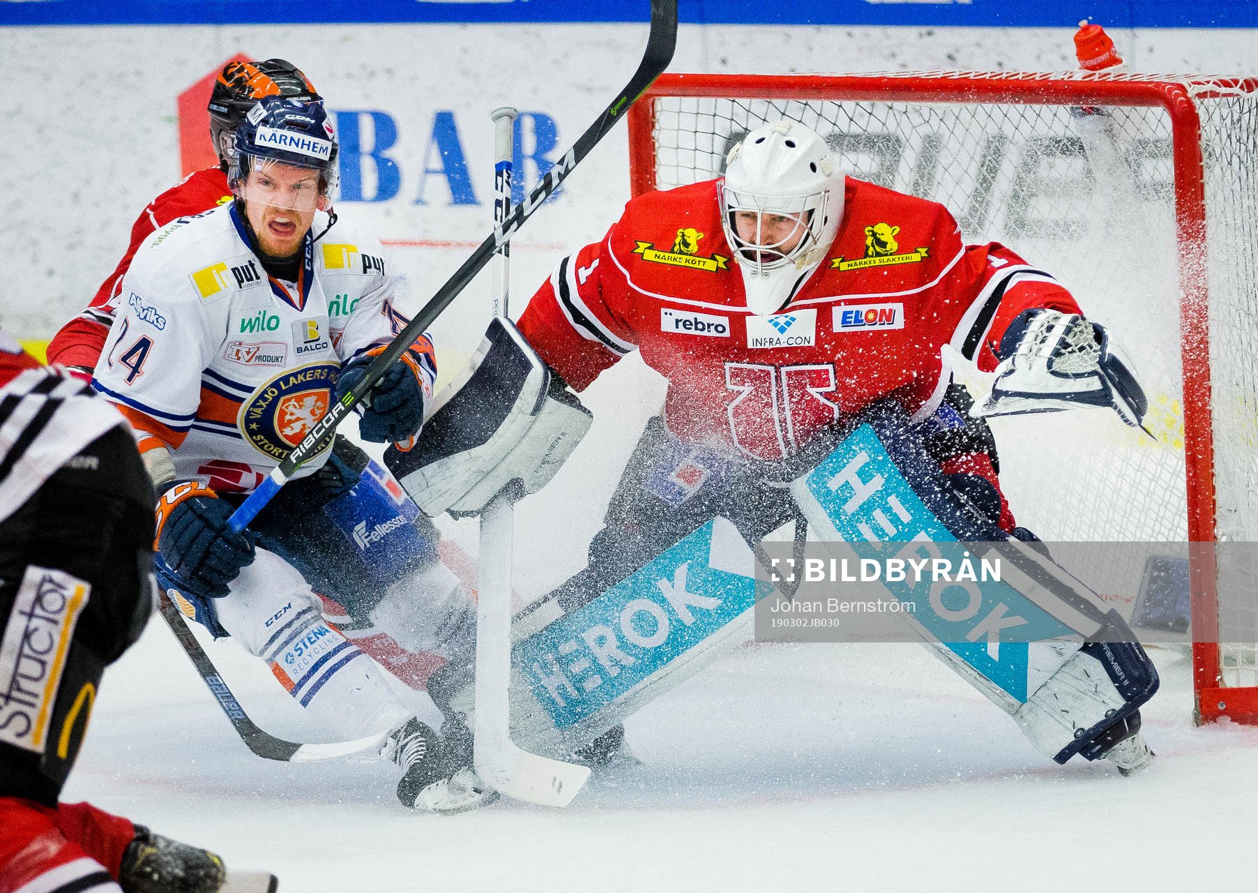 Örebros målvakt Jhonas Enroth och Växjös Brendan