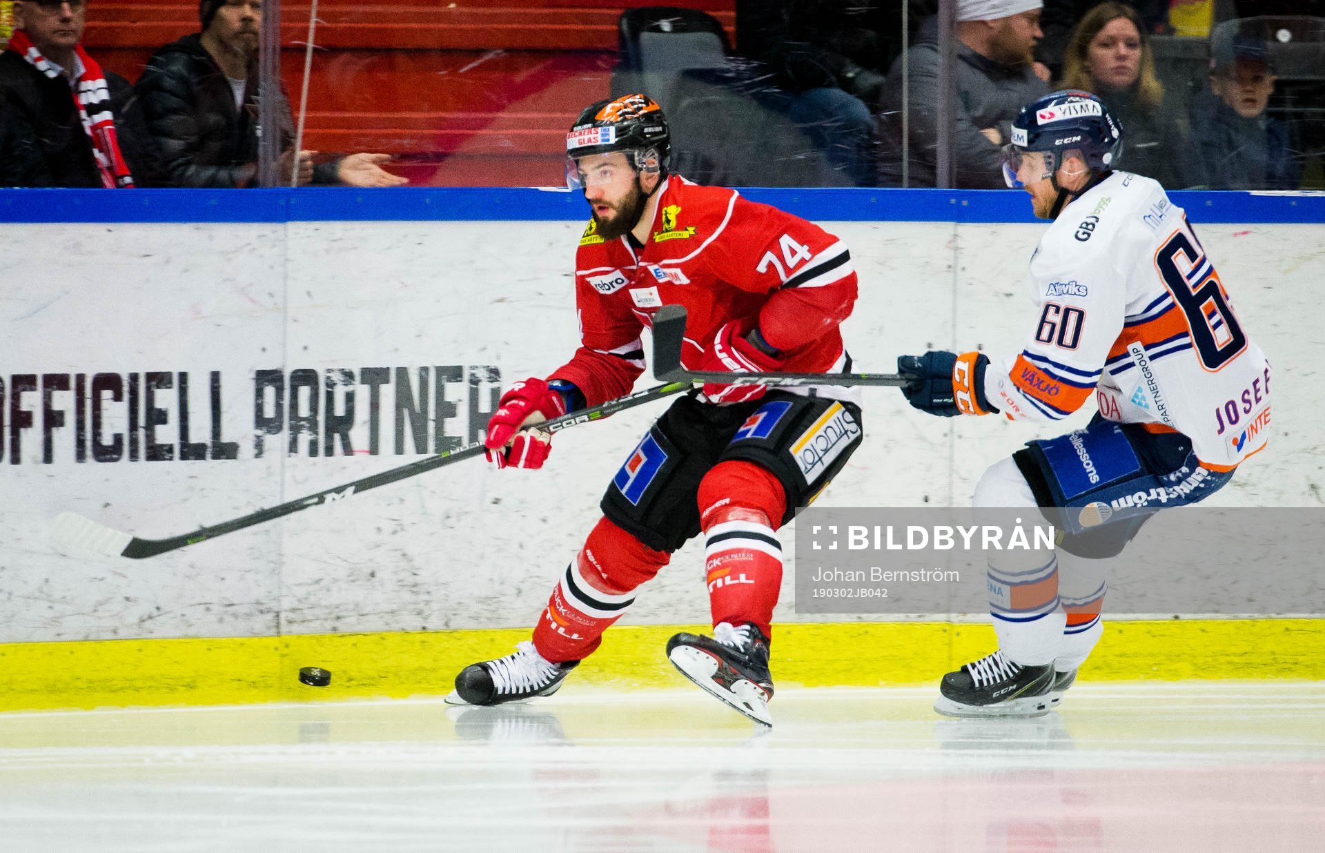 Örebros Nick Ebert och Växjös Erik Josefsson