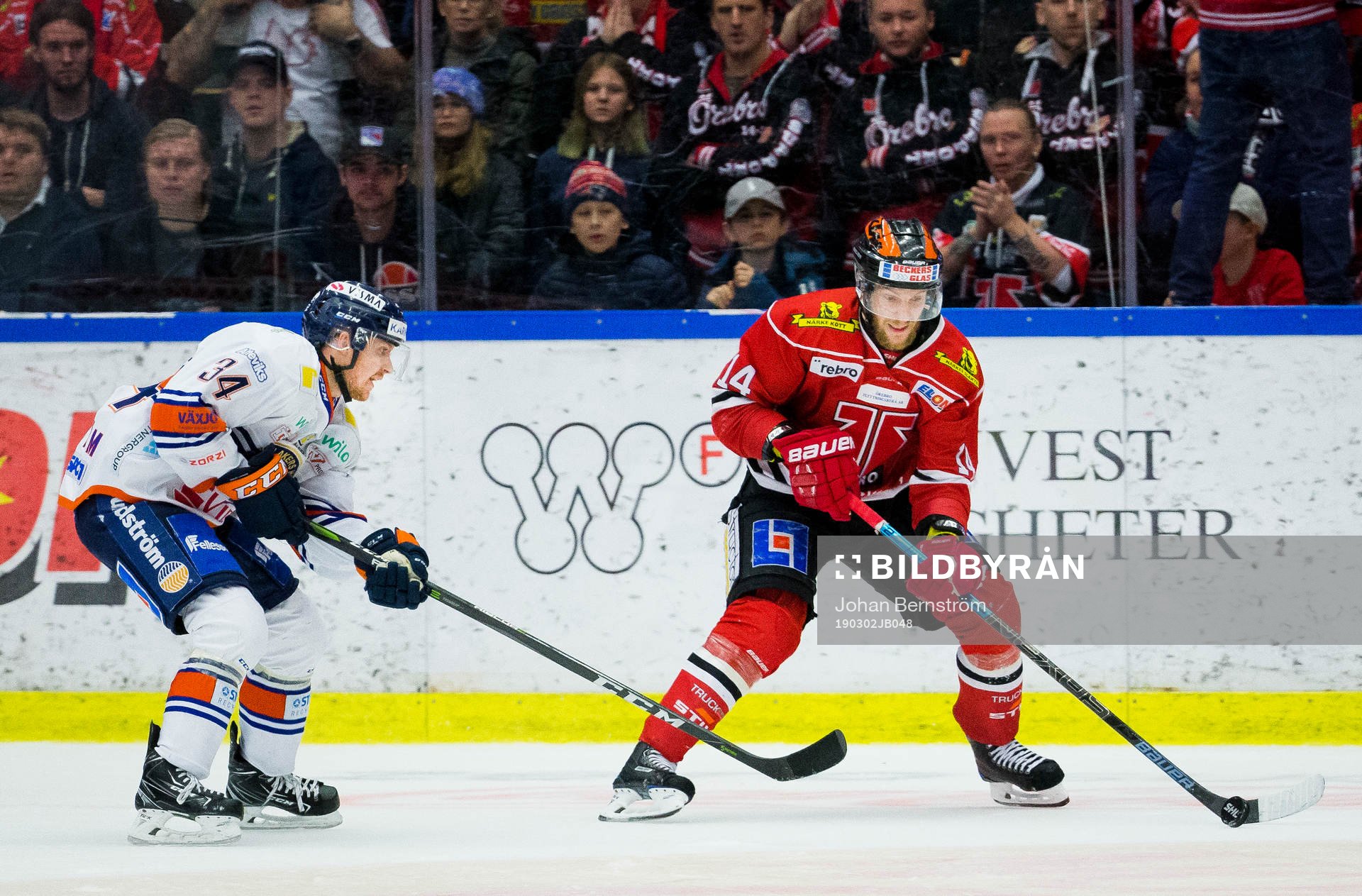 Växjös Niclas Burström och Örebros Tom Wandell