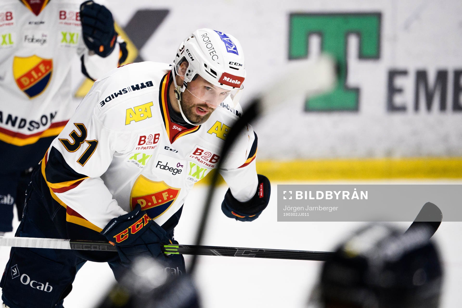 Djurgårdens Dick Axelsson jublar