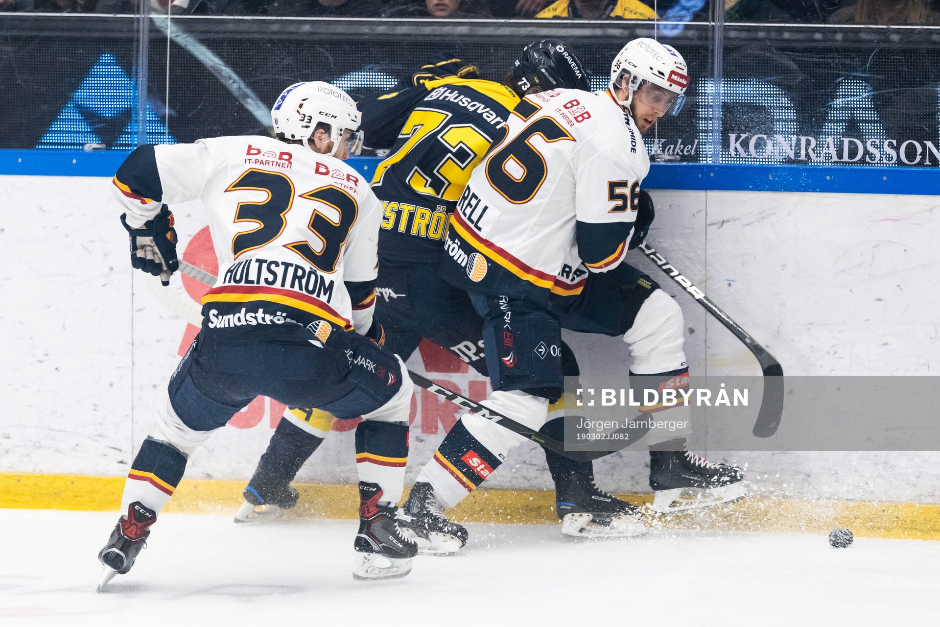 s Sebastian Wännström och Djurgårdens Robin Norell och