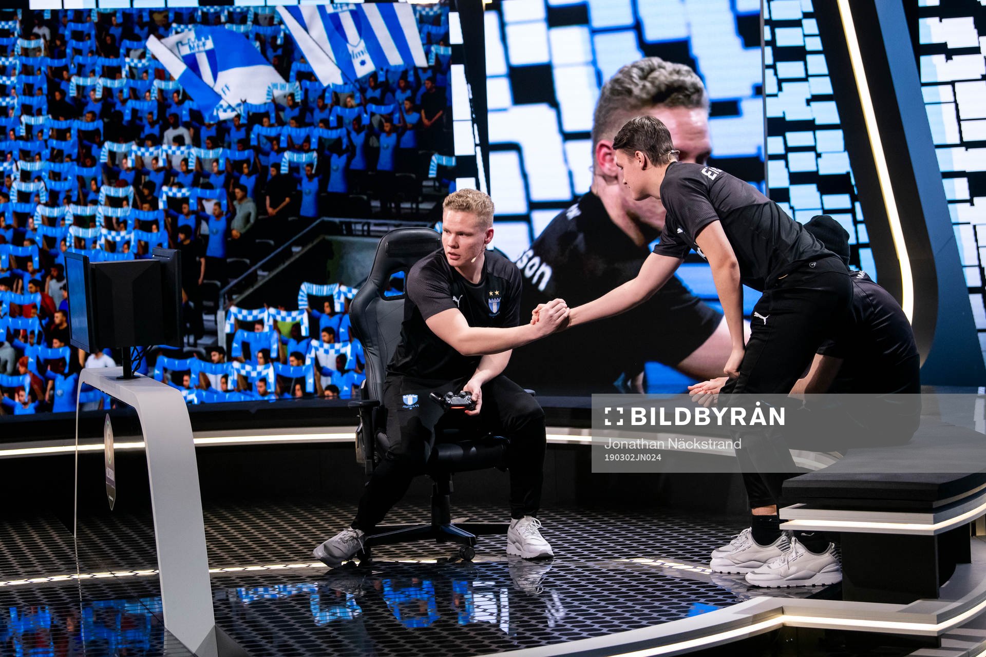 Malmös Zackarias Johansson jublar