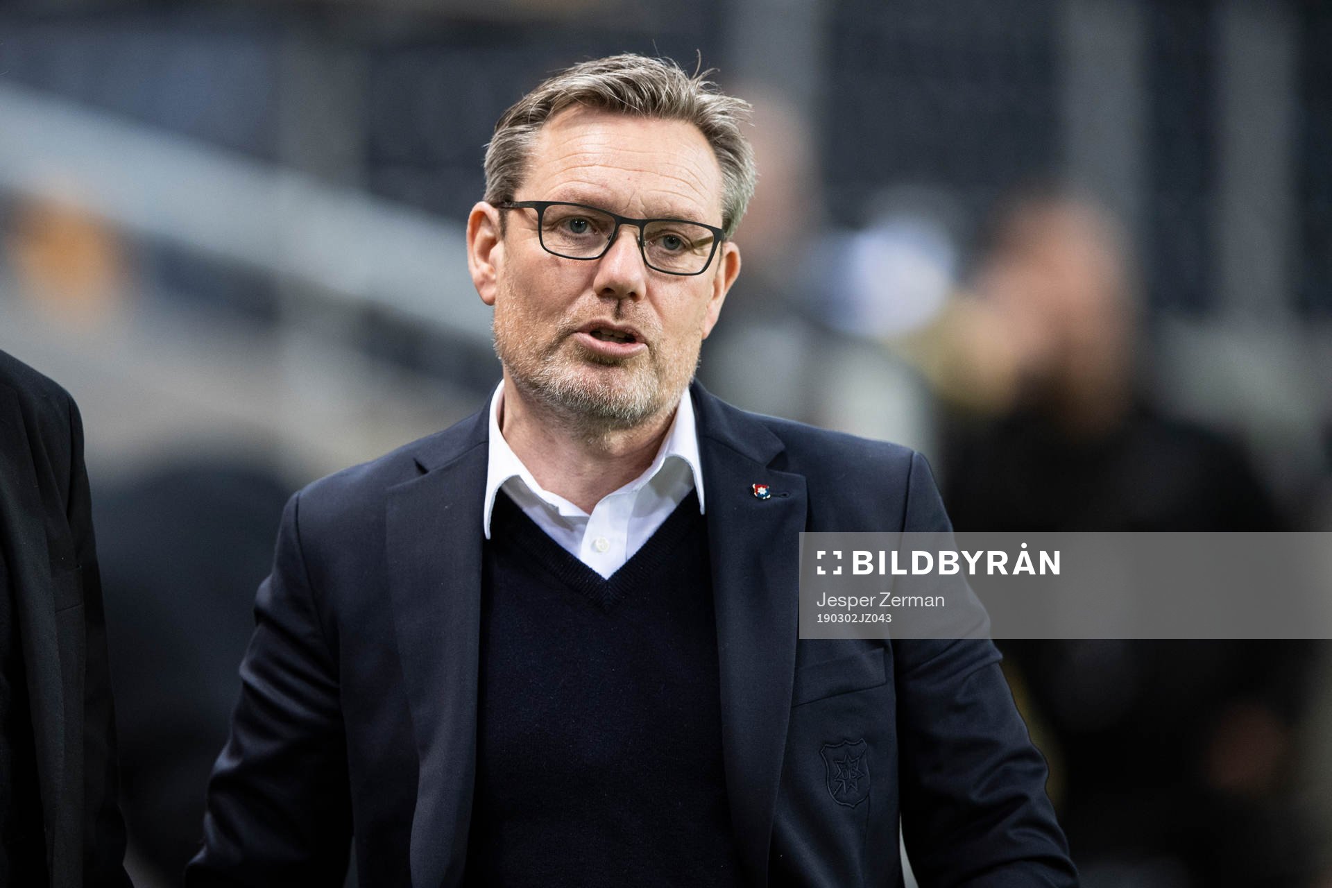 Örgrytes tränare Thomas Askebrand under fotbollsmatchen i Svenska cupen mellan AIK och Örgryte den 2 mars 2019 i Stockholm.