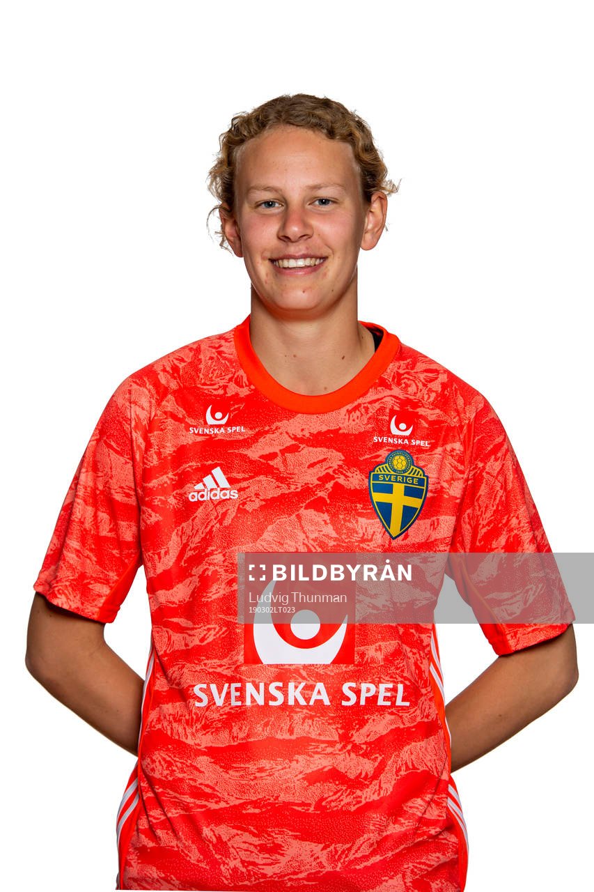 Goalkeeper Cajsa Andersson poses for a portrait