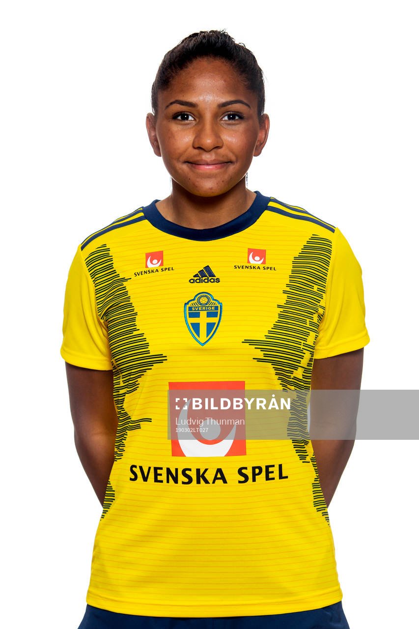 Madelen Janogy of Sweden poses for a portrait