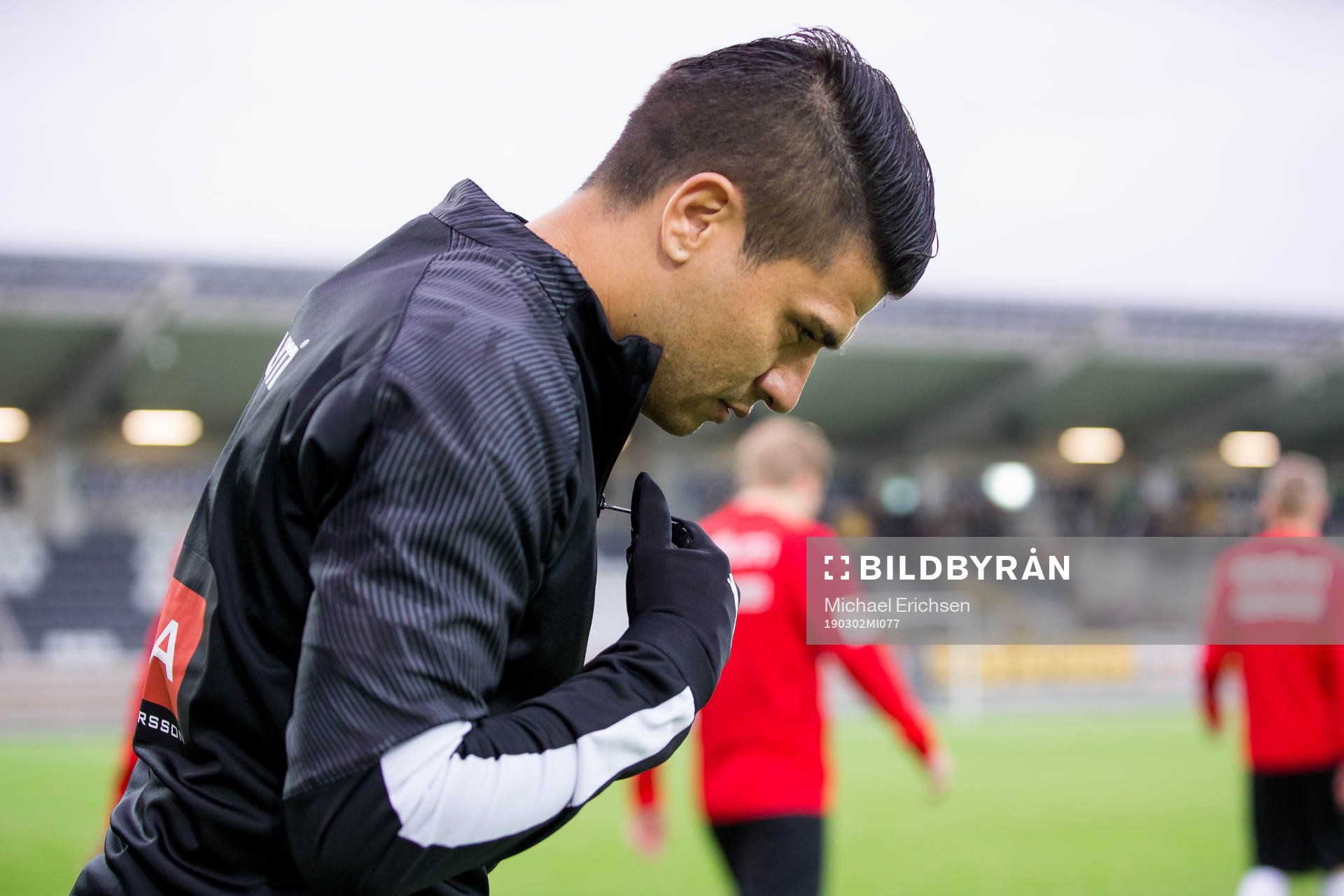 Häckens Paulinho innan fotbollsmatchen i Svenska Cupen