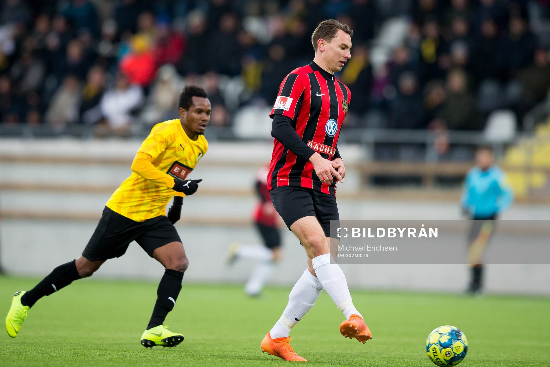 Häckens Nasiru Mohammed och Brommapojkarnas Marcus Hansson
