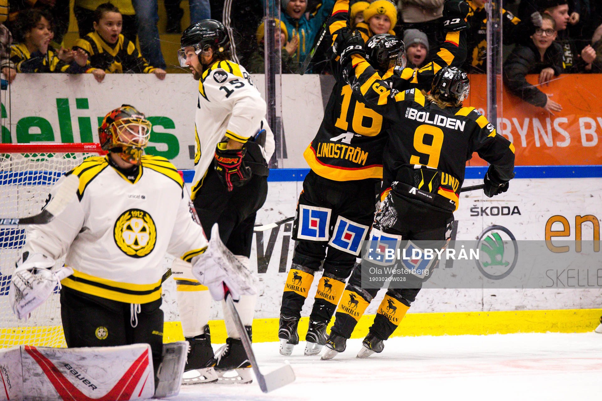Skellefteås Linus Lindström, Tim Söderlund och Adam