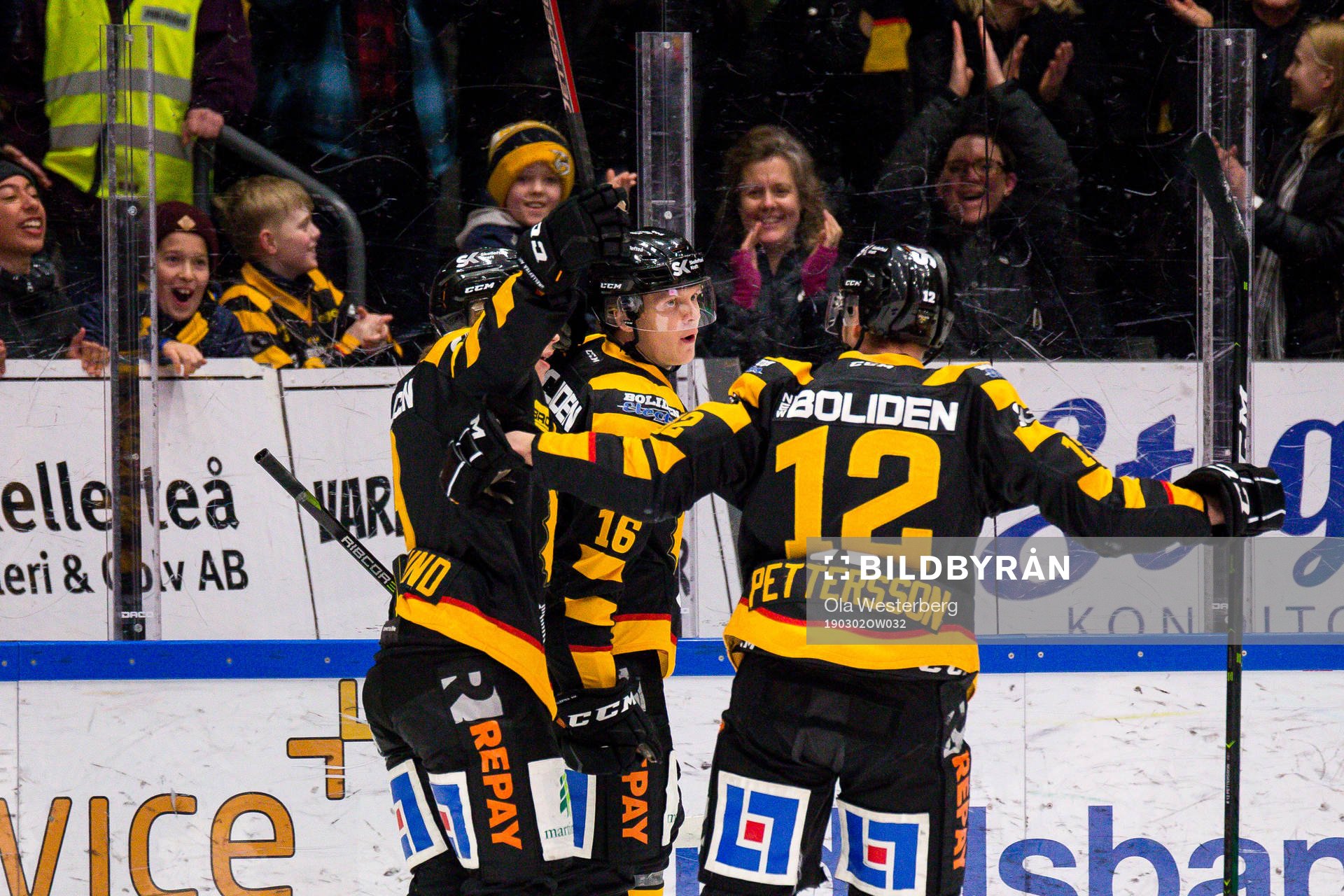 Skellefteås Linus Lindström, Tim Söderlund och Adam