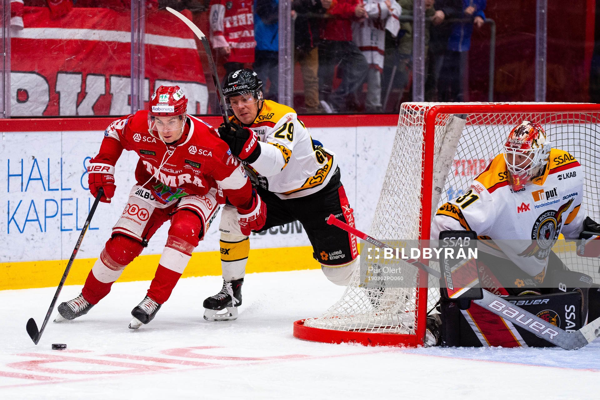 Timrås Rickard Palmberg och Luleås Erik Gustafsson
