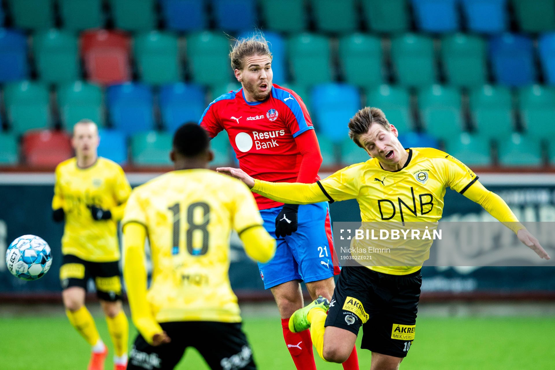 Helsingborgs Charlie Weberg mot Lillestrøms Thomas Lehne