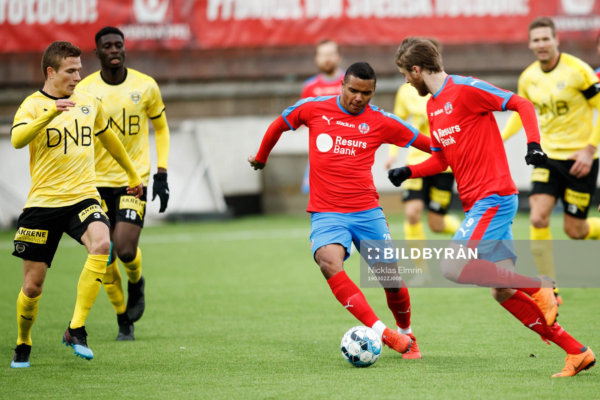 Helsingborgs Rasmus Jönsson och Wanderson do Carmo