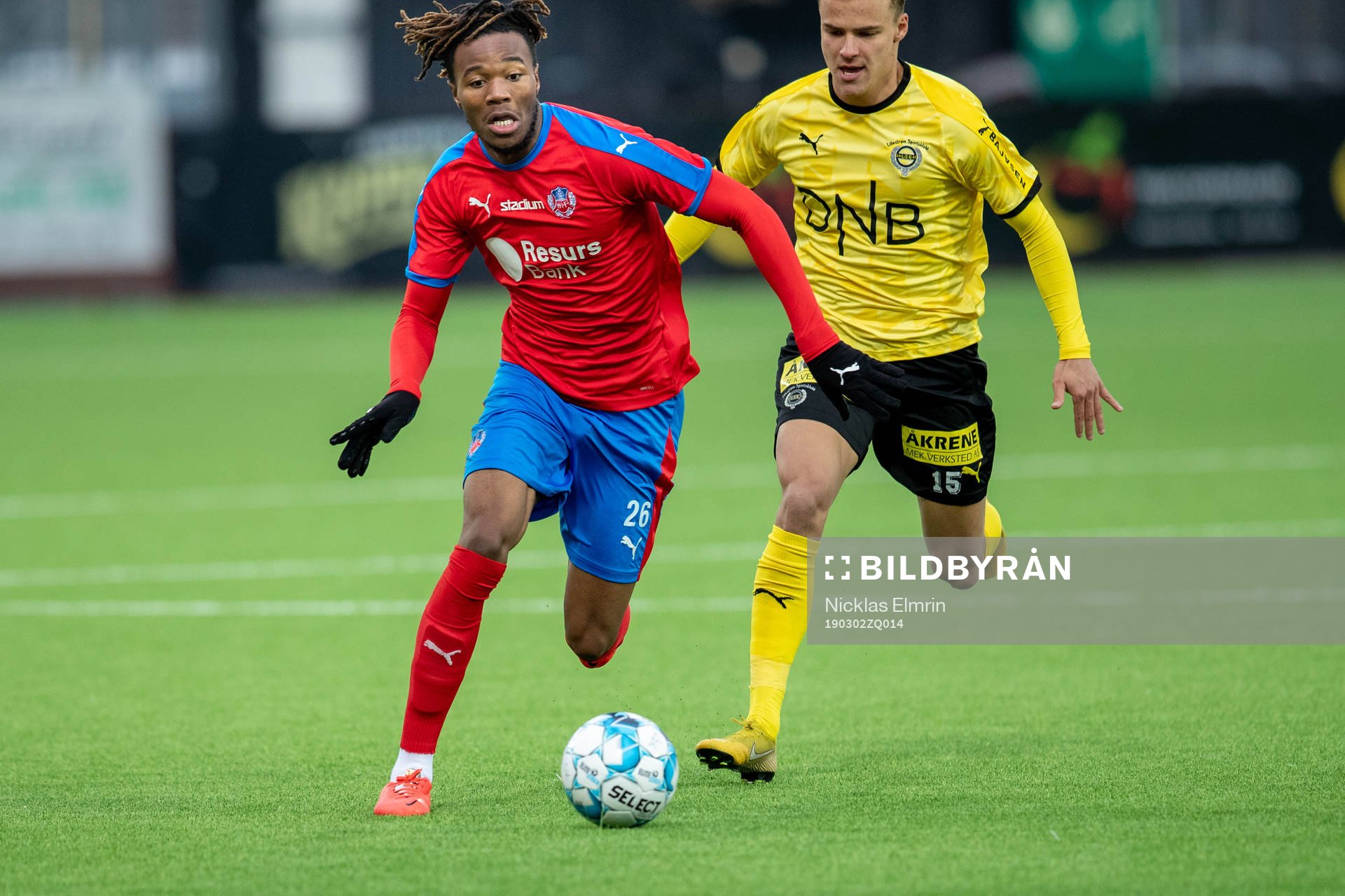 Helsingborgs Kundai Benyu mot Lillestrøms Ifeanyi Mathew