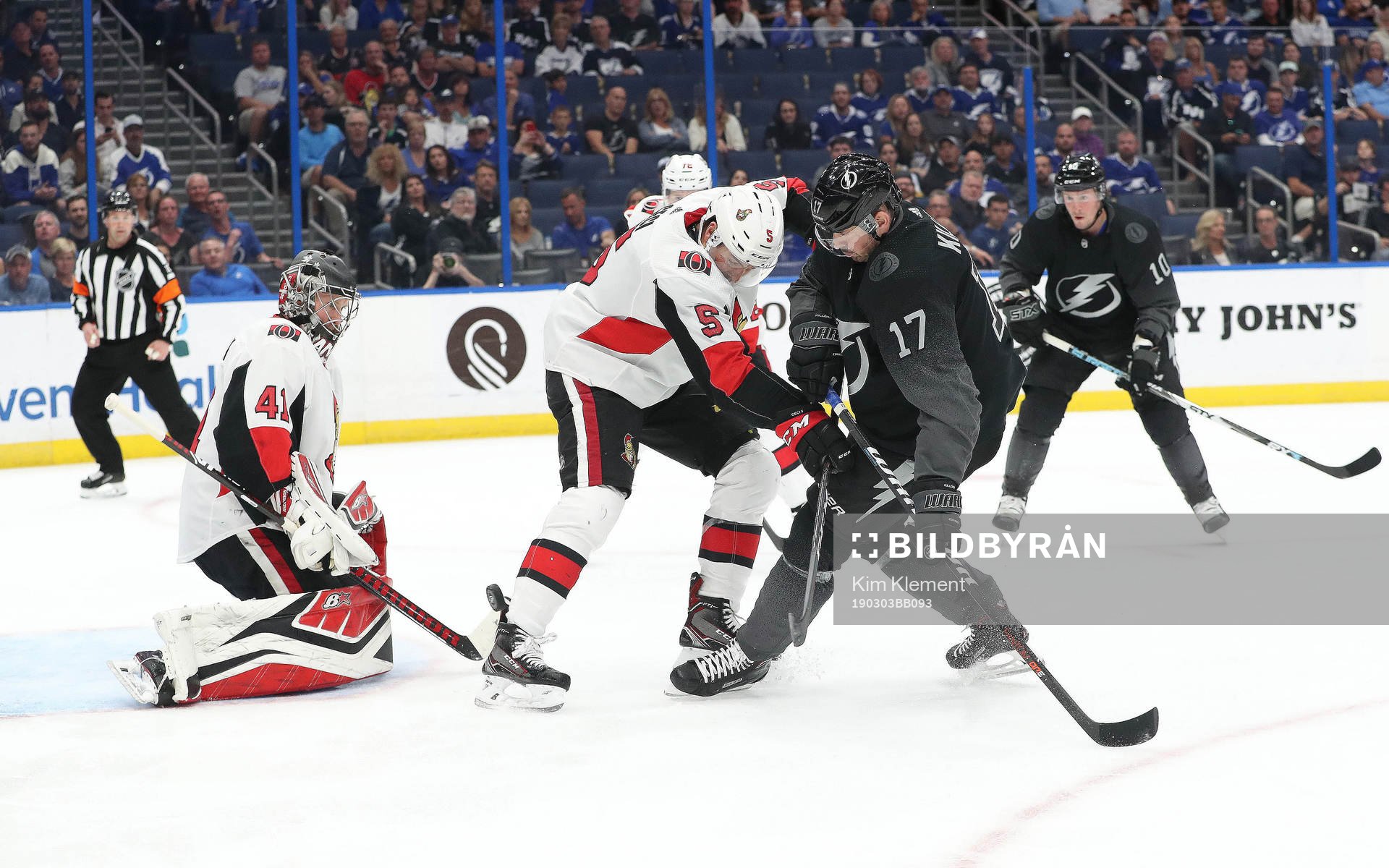 Ishockey, NHL Mar 2, 2019; Tampa, FL, USA;Tampa Bay