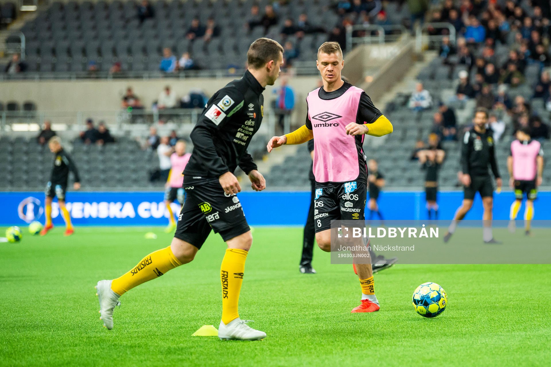 Elfsborgs spelare värmer upp