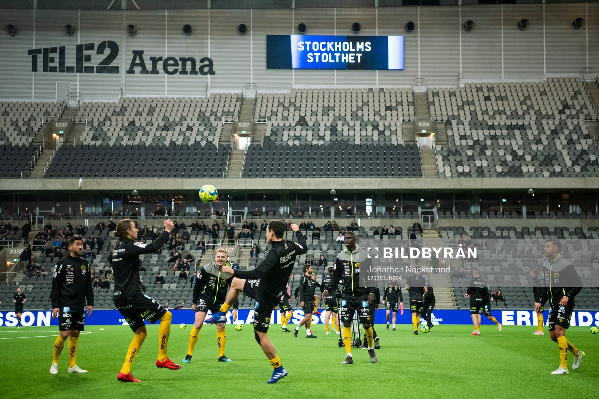 Elfsborgs spelare värmer upp