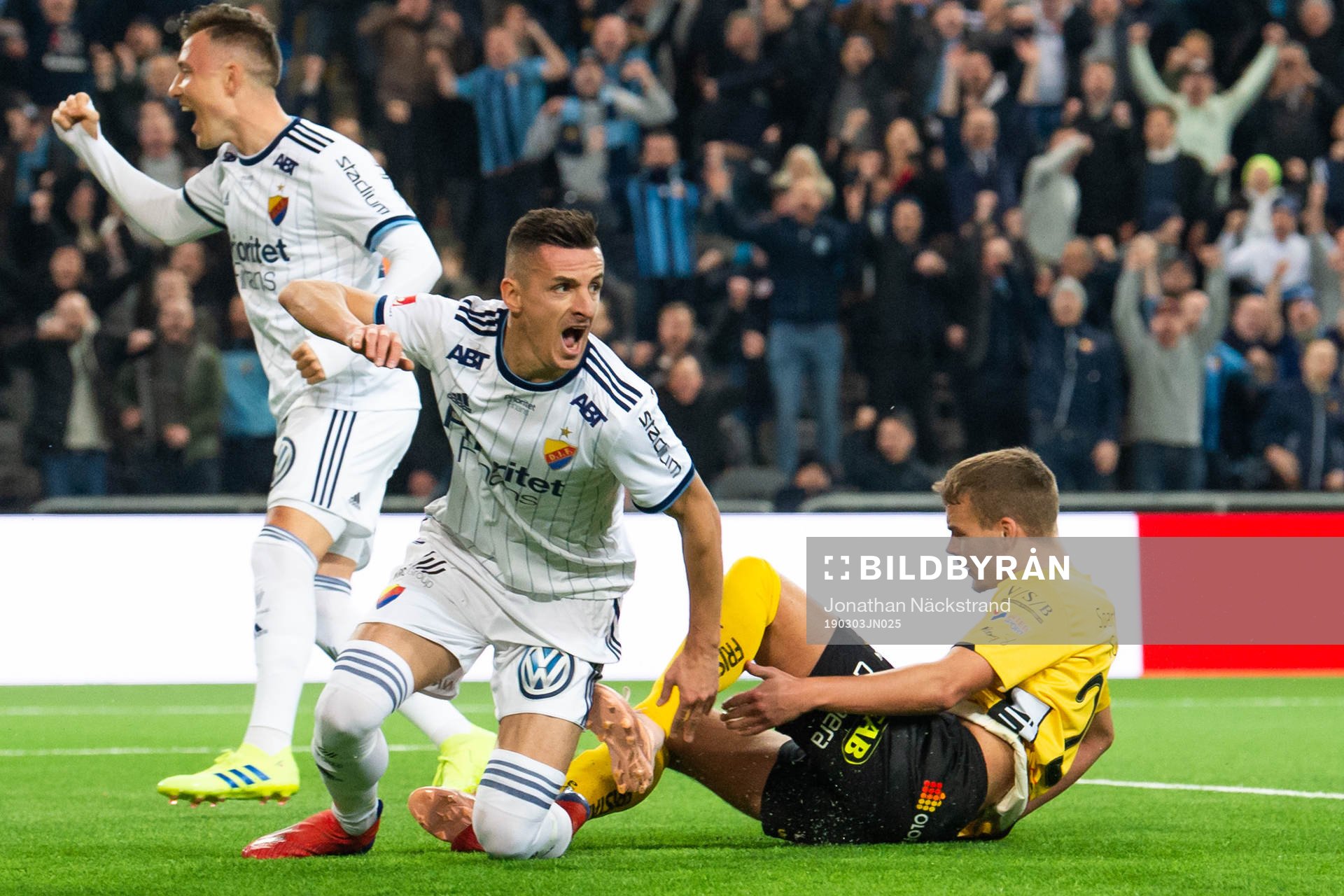 Djurgårdens Haris Radetinac jublar
