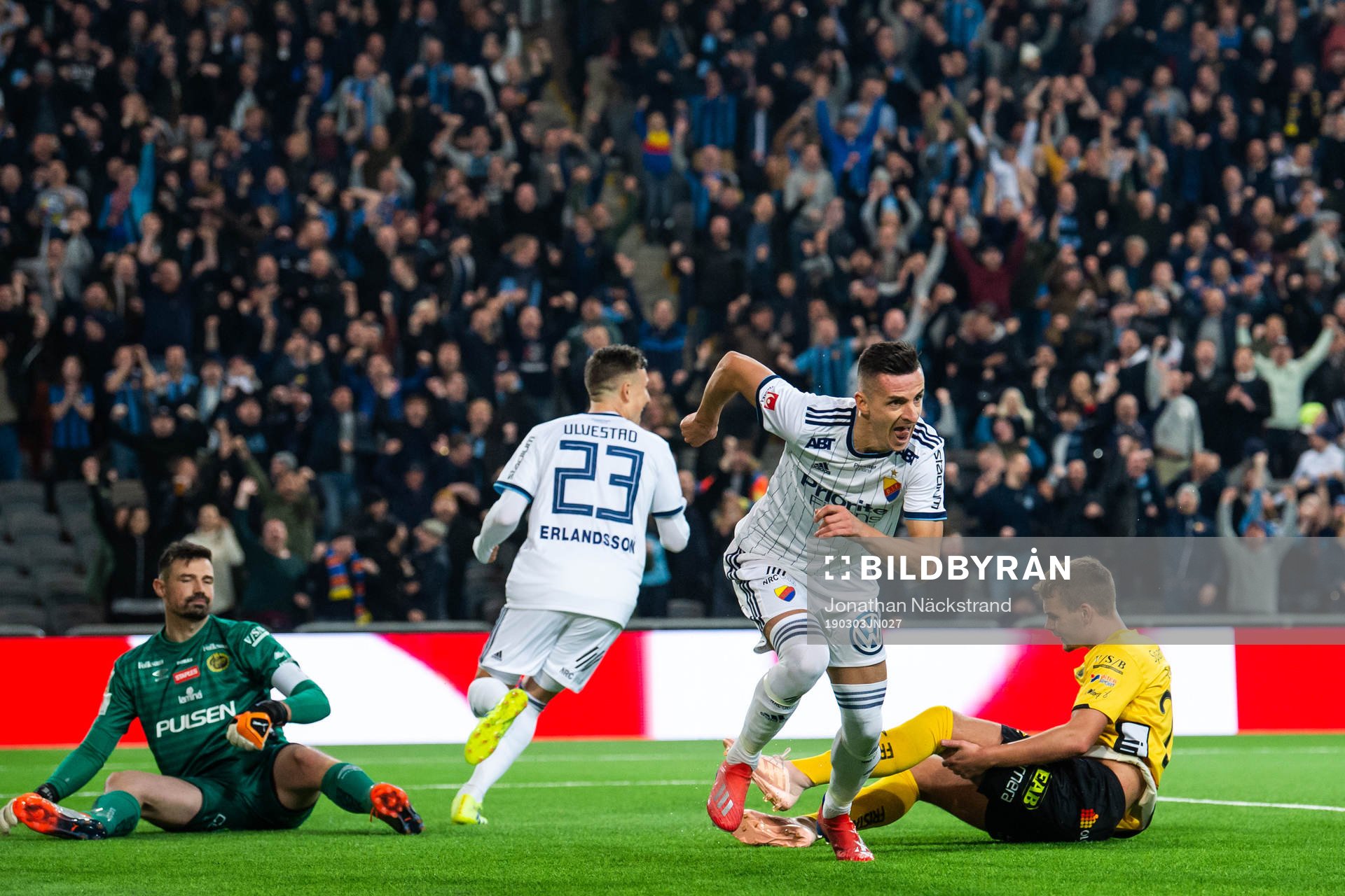 Djurgårdens Haris Radetinac jublar